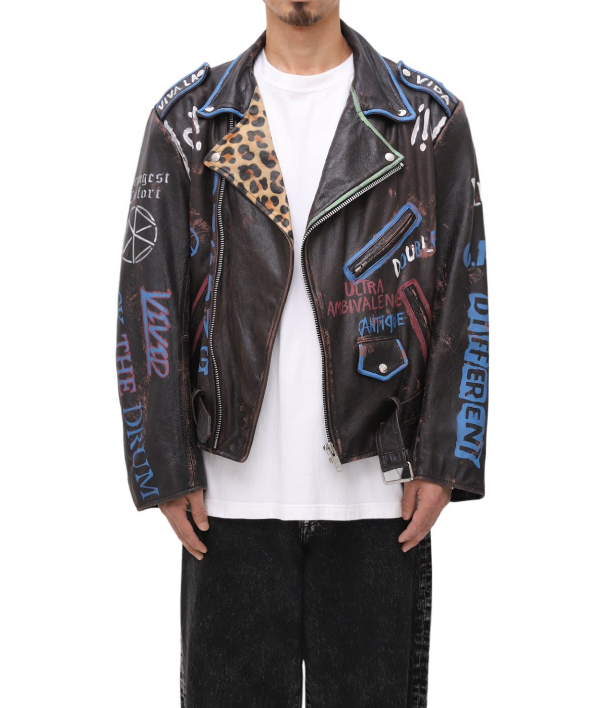 CLACKING LEATHER RIDERS JACKET | doublet(ダブレット