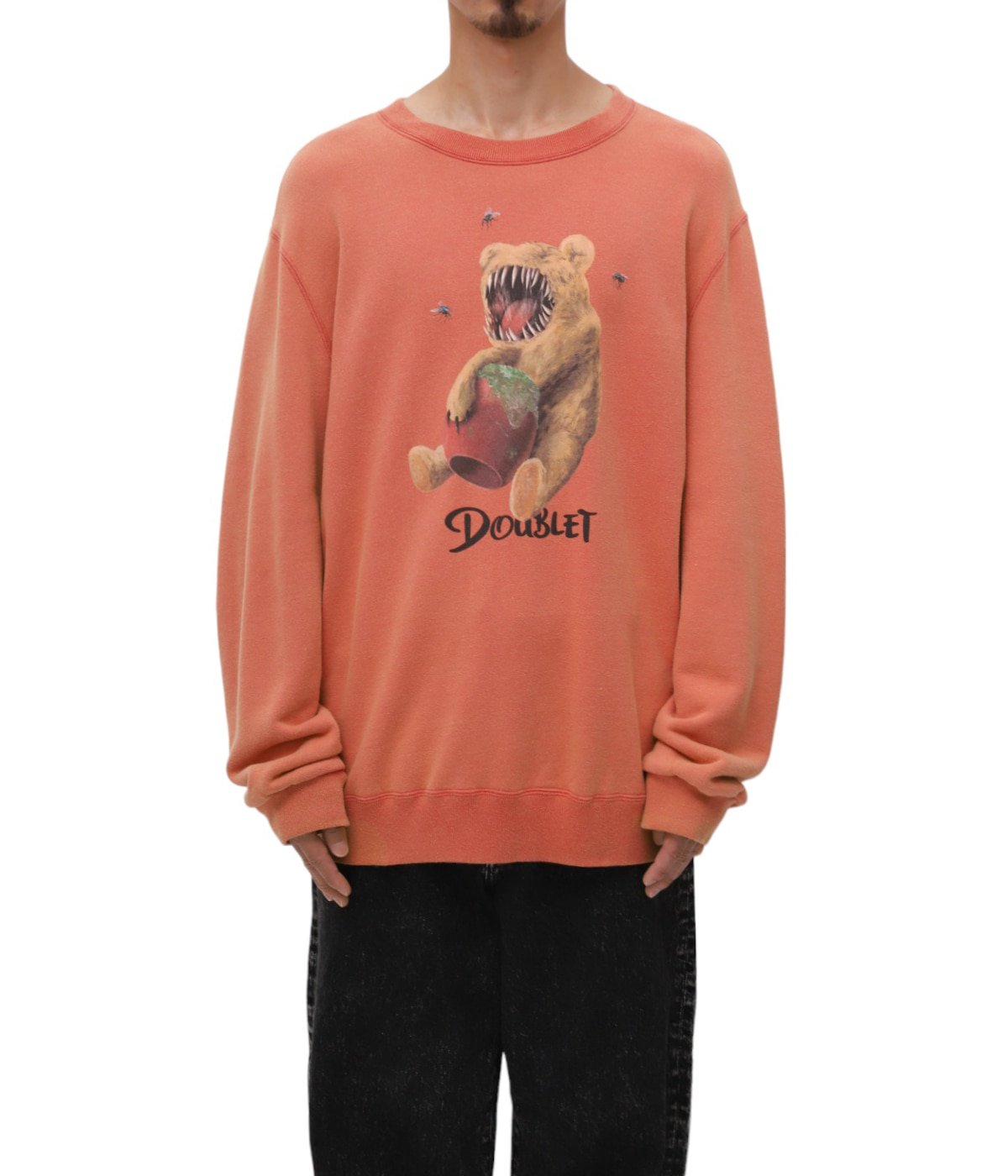 ダブレット 23AW32CS292/VIOLENT STUFF BEAR PRINT SWEAT SHIRT ベア