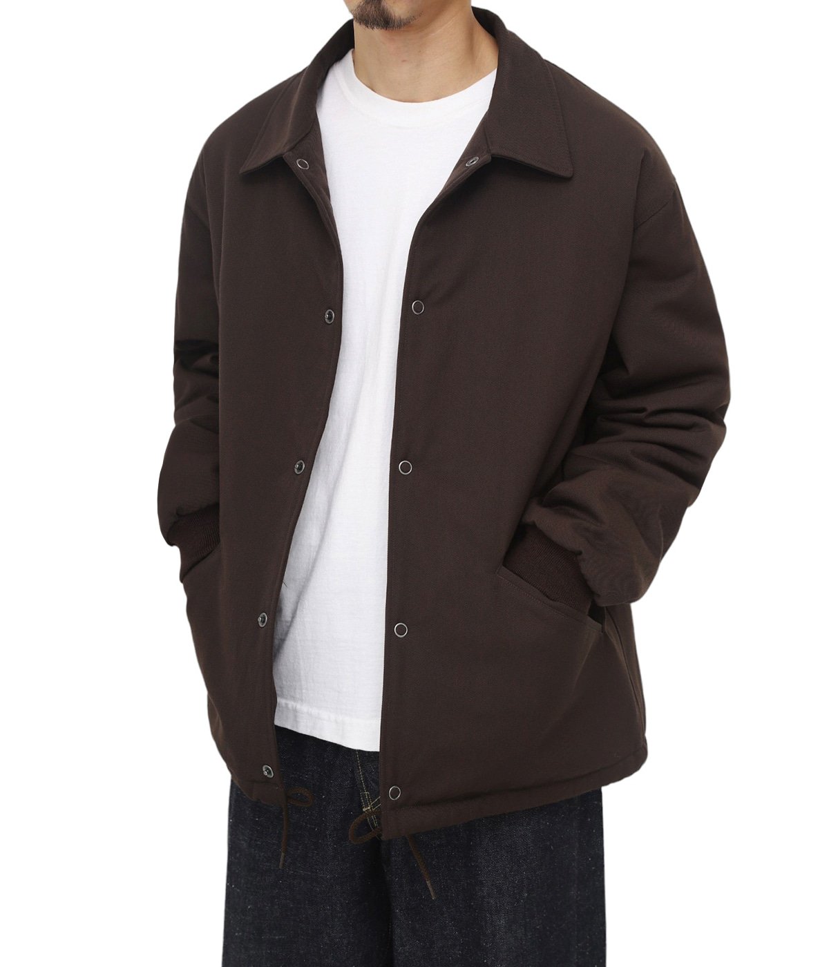 WOOL GABARDINE PADDING COACH JACKET | GOLD(ゴールド) / アウター