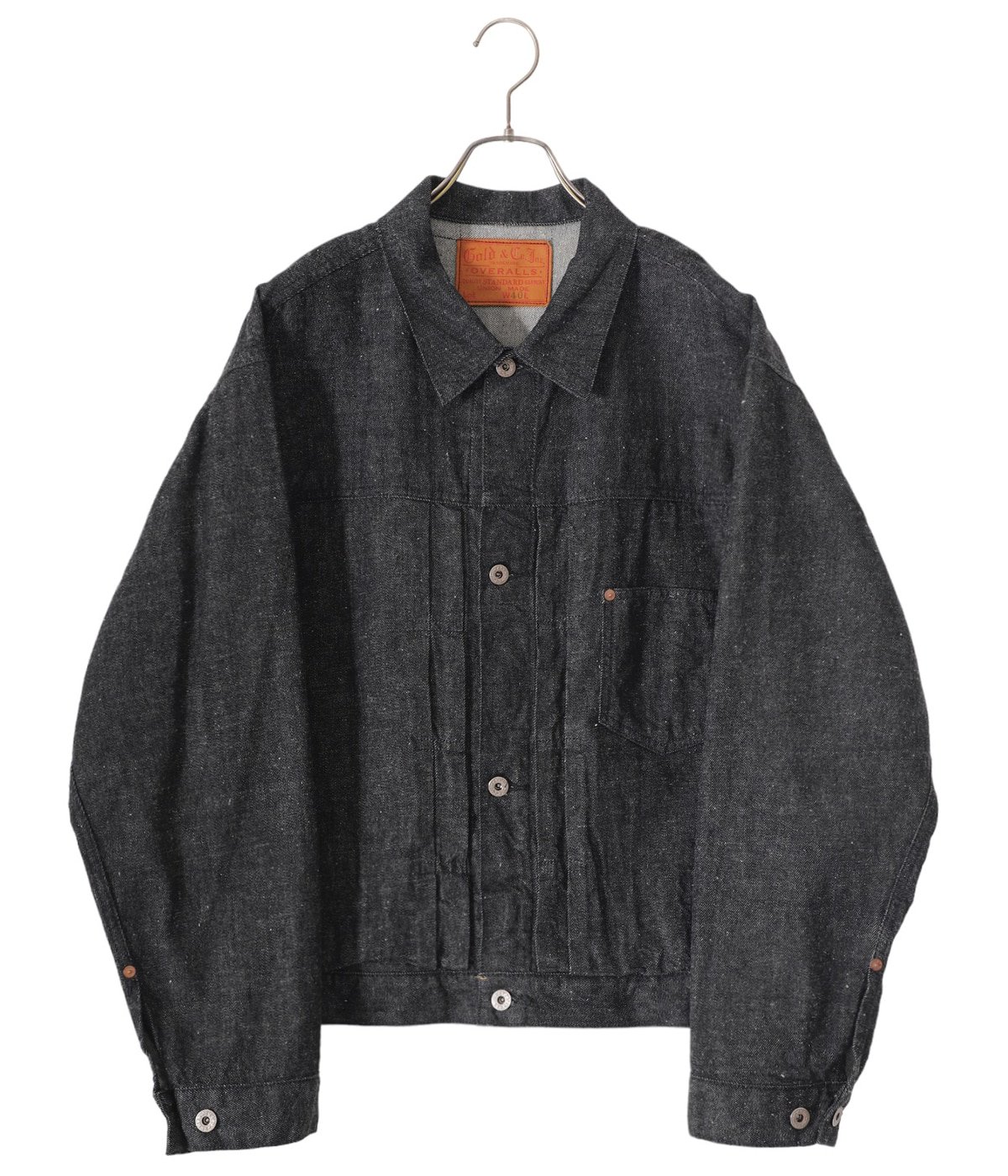 RECYCLED WASTE SUVIN COTTON YARN 11.5oz. DENIM PLEATED BLOUSE WWII MODEL |  GOLD(ゴールド) / アウター デニムジャケット (メンズ)の通販 - ARKnets(アークネッツ) 公式通販 【正規取扱店】