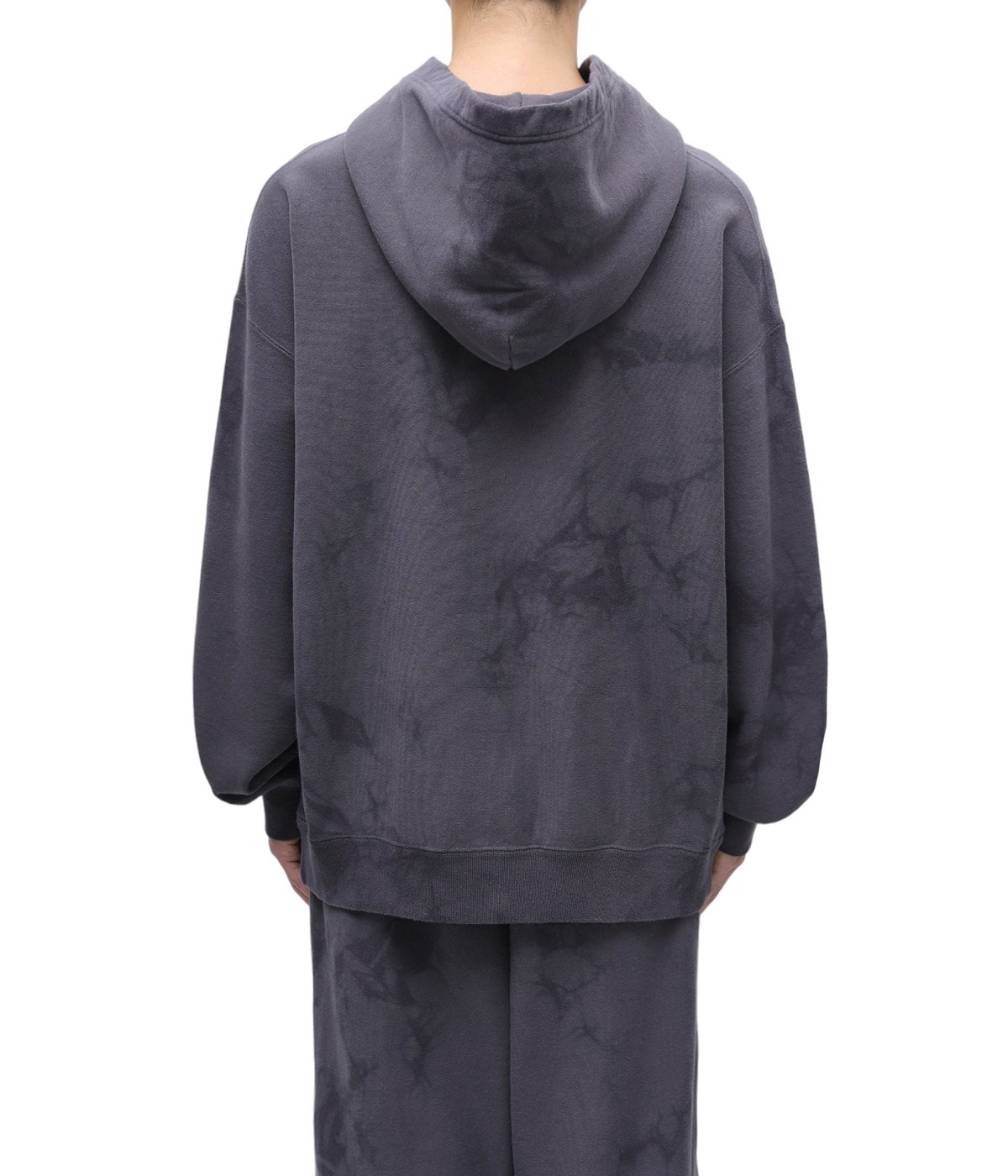 LOOPWHEEL SWEAT PULLOVER PARKA UNEVEN DYED | GOLD(ゴールド