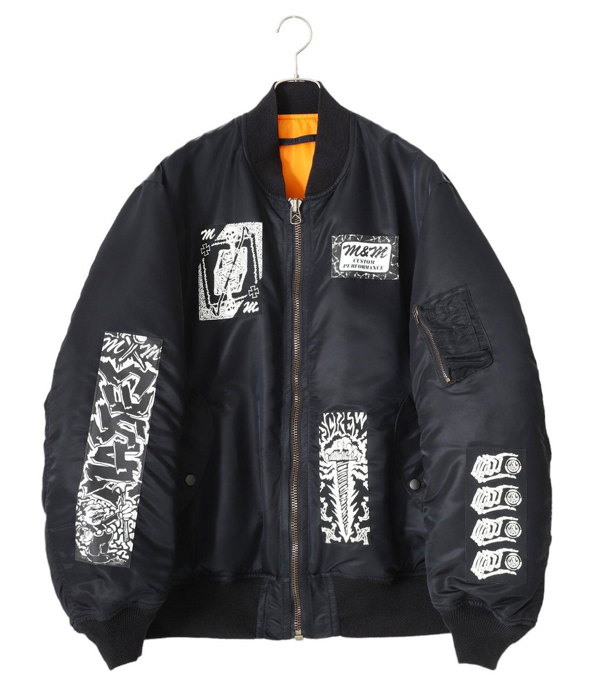 カラーブラック(XL)M\u0026M CUSTOM PERFORMANCE MA-1 JACKET