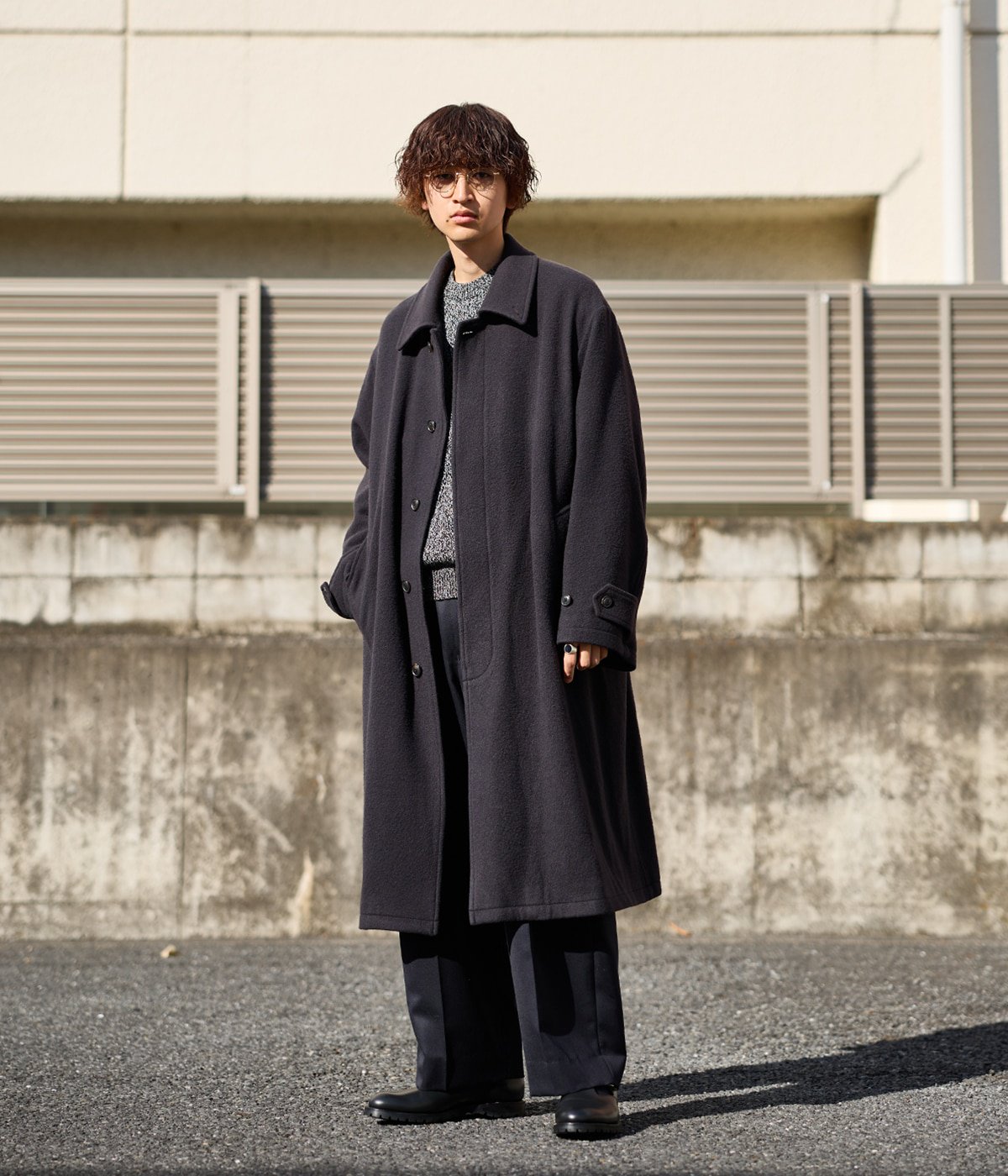 URU / ウル  Balmacaan coat (typeA)