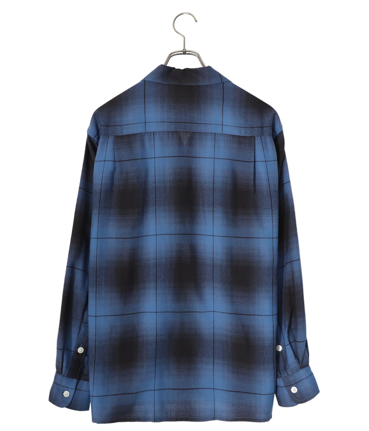 OMBRE CHECK OPEN COLLAR SHIRT L/S ( TYPE-1 ) | WACKO MARIA