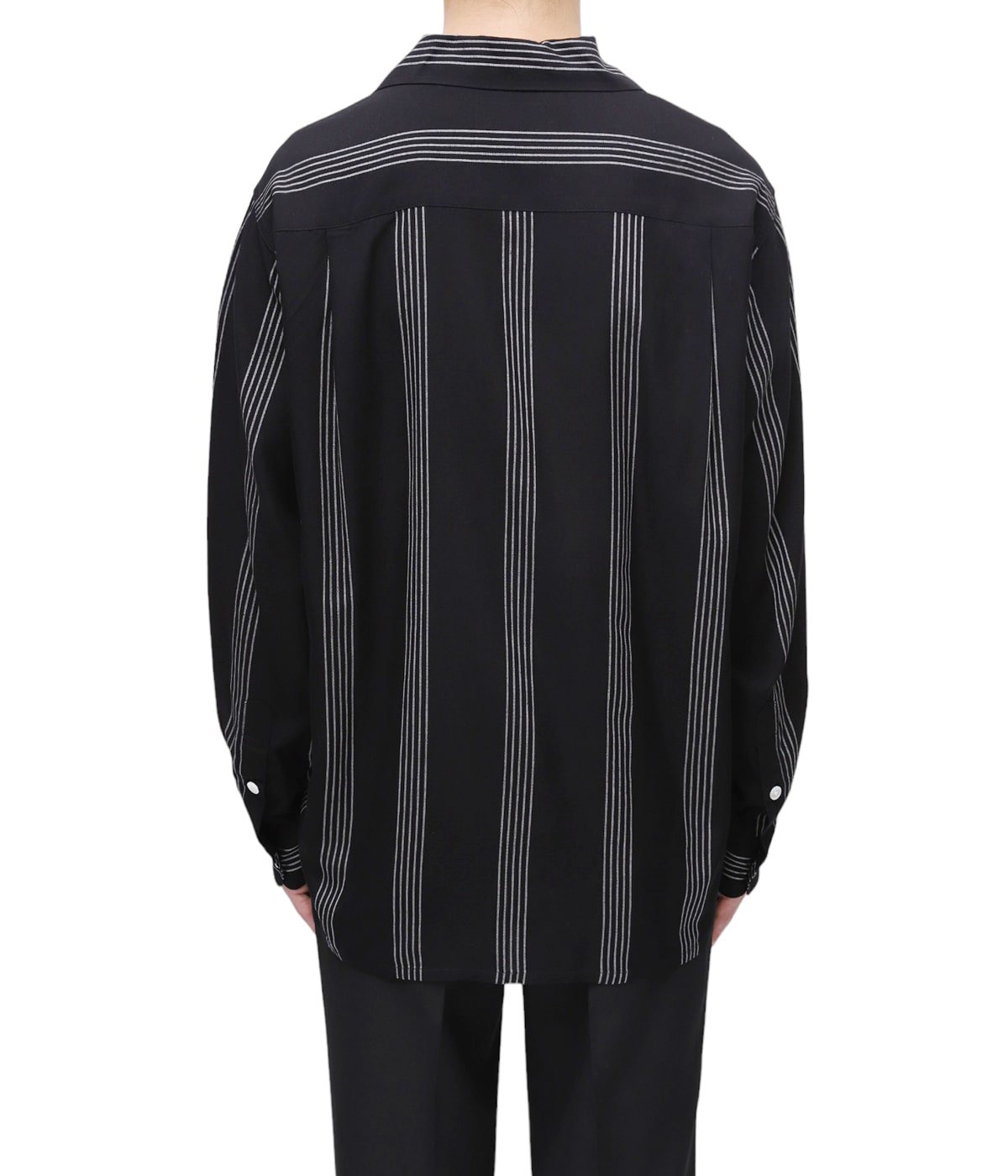 STRIPED OPEN COLLAR SHIRT L/S ( TYPE-1 ) | WACKO MARIA(ワコマリア