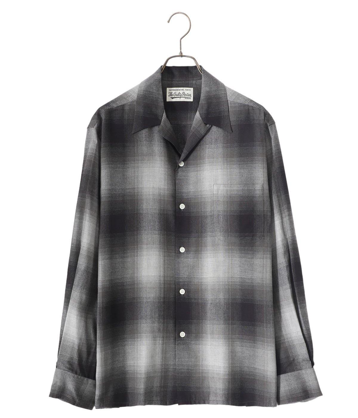 OMBRE CHECK OPEN COLLAR SHIRT L/S | WACKO MARIA(ワコマリア) / トップス 長袖シャツ  (メンズ)の通販 - ARKnets(アークネッツ) 公式通販 【正規取扱店】