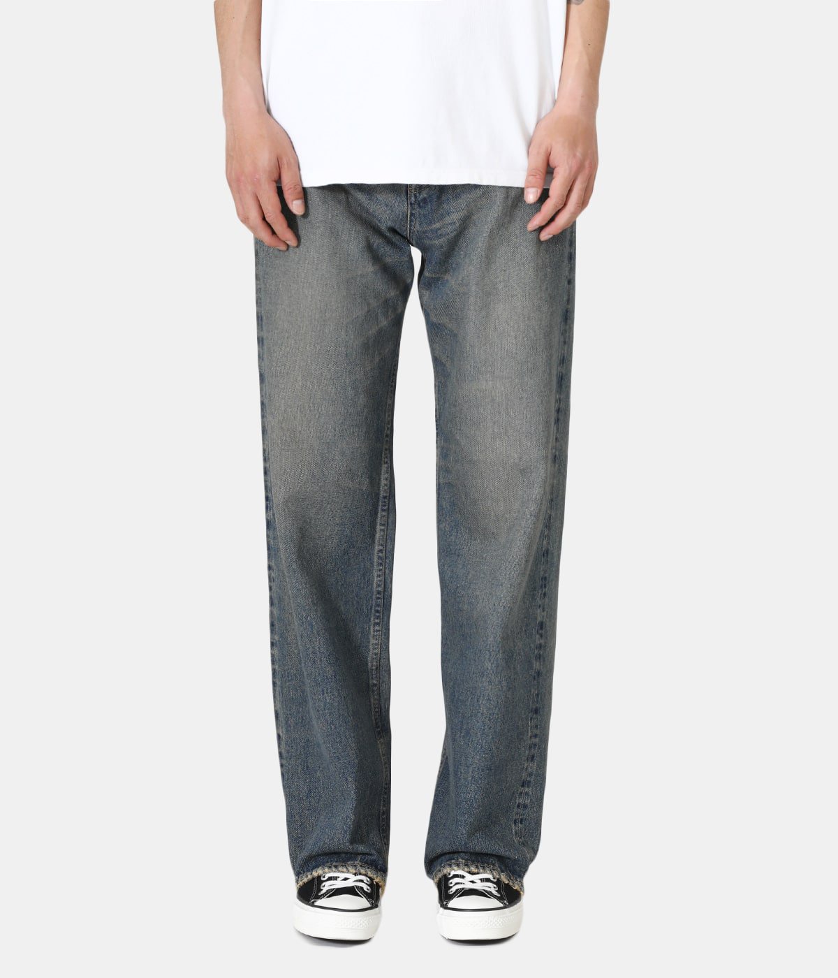 DAIRIKU 21aw Repair Straight Denim Pants smcint.com