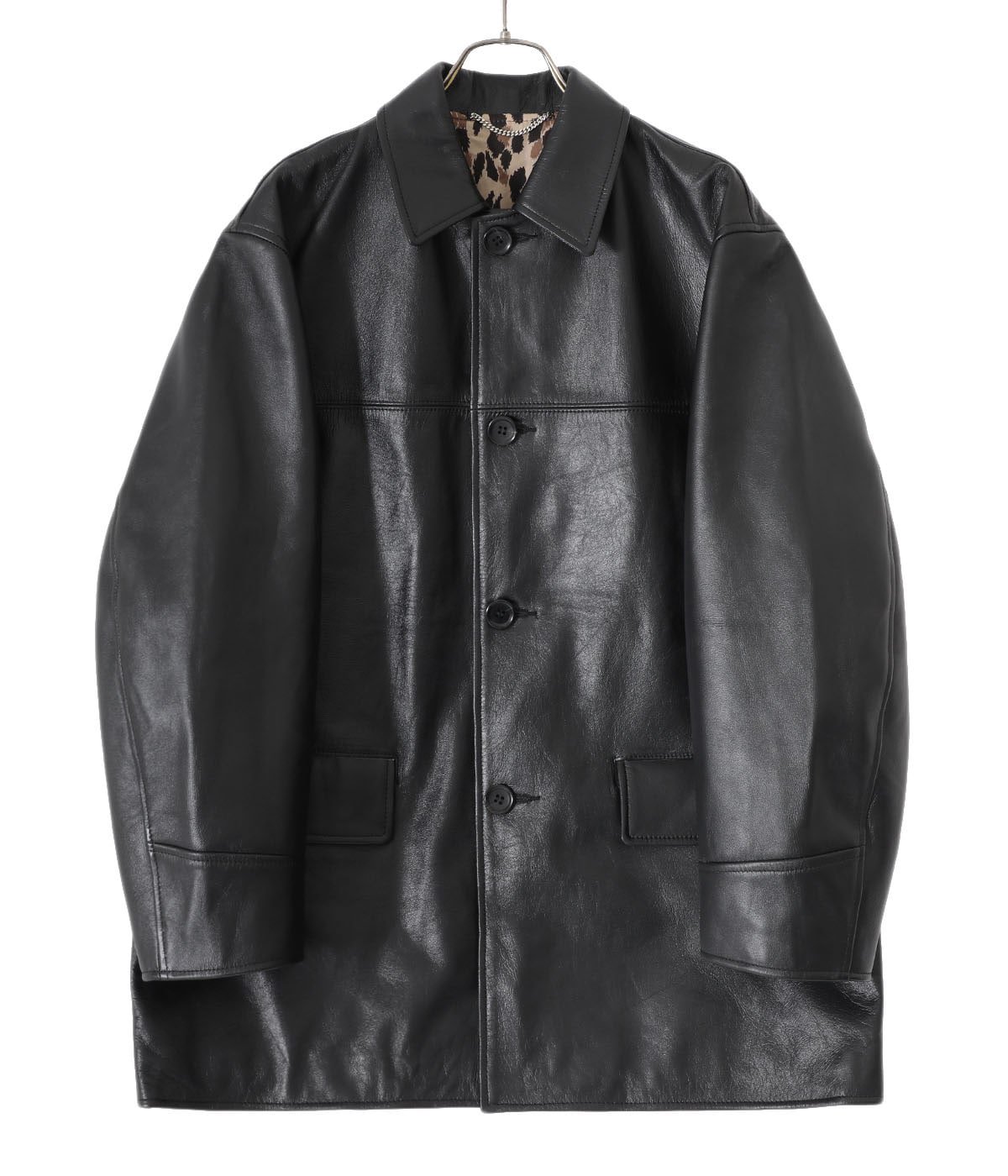 23ss WACKO MARIA LEATHER CAR COAT M 1 - アウター