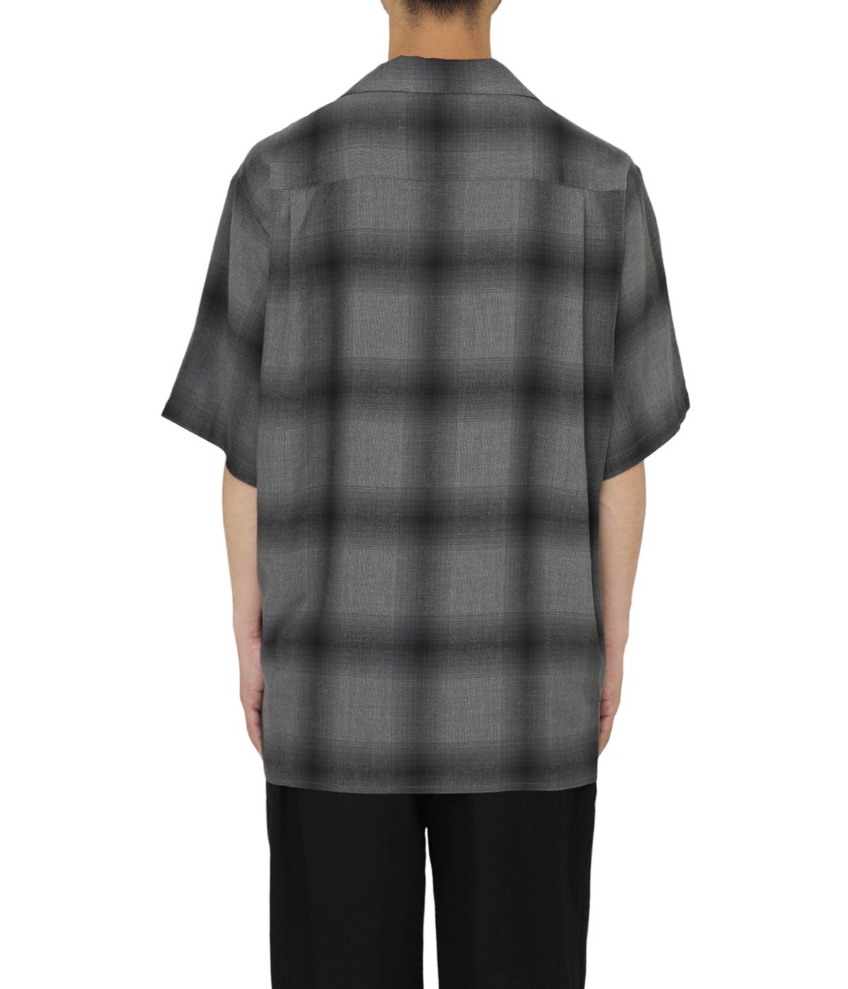 OMBRE CHECK OPEN COLLAR SHIRT S/S ( TYPE-2 ) | WACKO MARIA