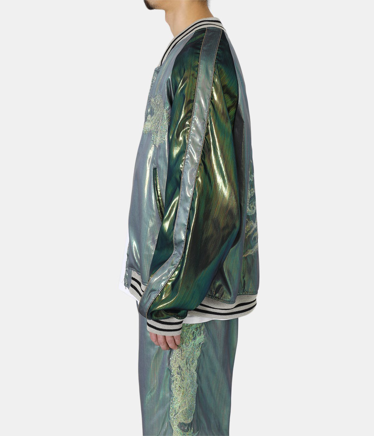 doublet HOLOGRAM SOUVENIR JACKET GREEN M dgsinformatica.com.br