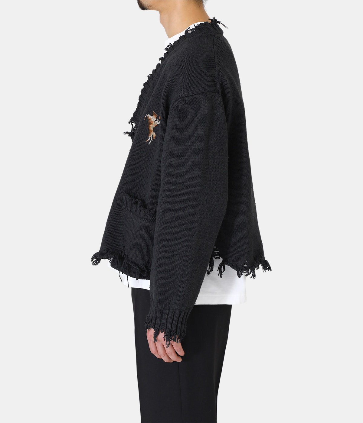 OVERSIZED CUT-OFF CARDIGAN | doublet(ダブレット) / トップス