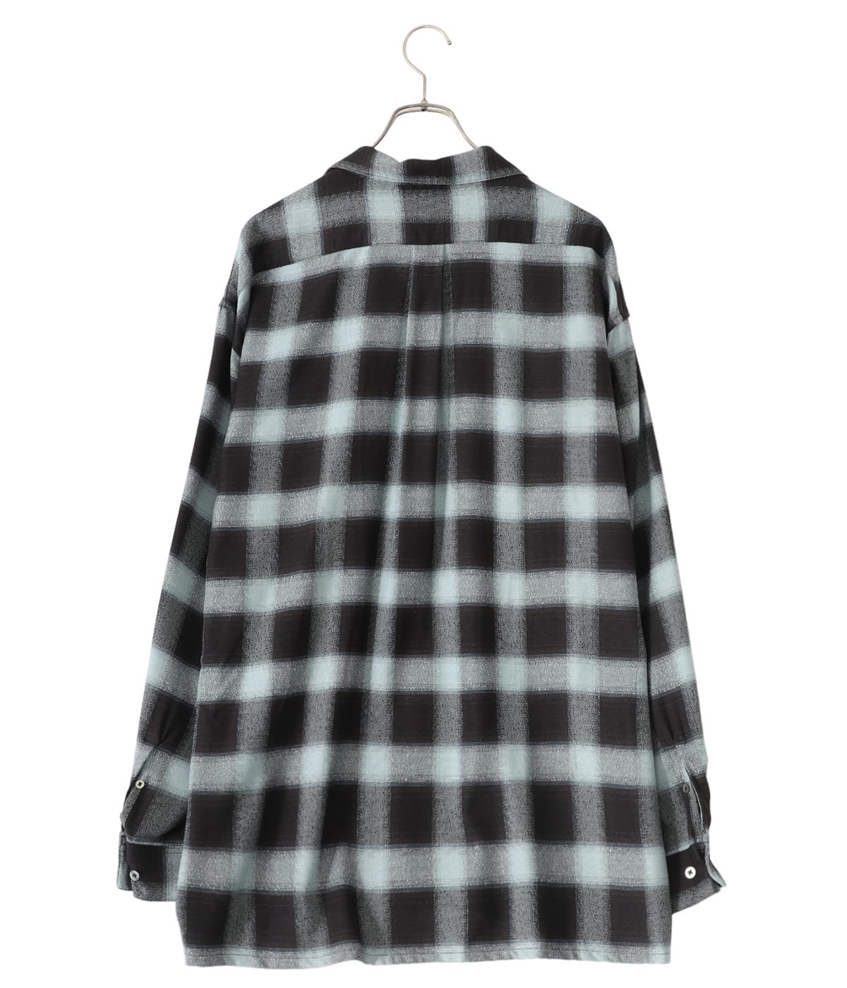 OMBRE PLAID LOOSE OPEN COLLAR BLOUSE | SUGARHILL(シュガーヒル 