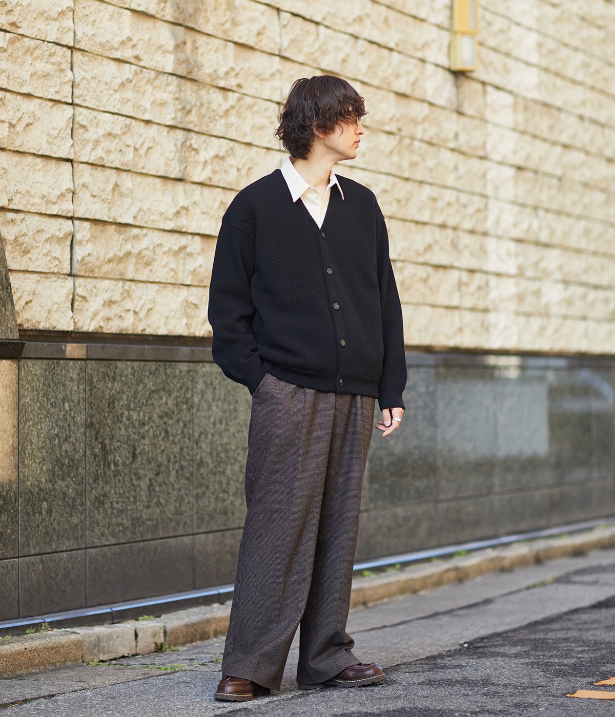 ONLY ARK】別注 Moss stitch V/N cardigan | crepuscule(クレプス 