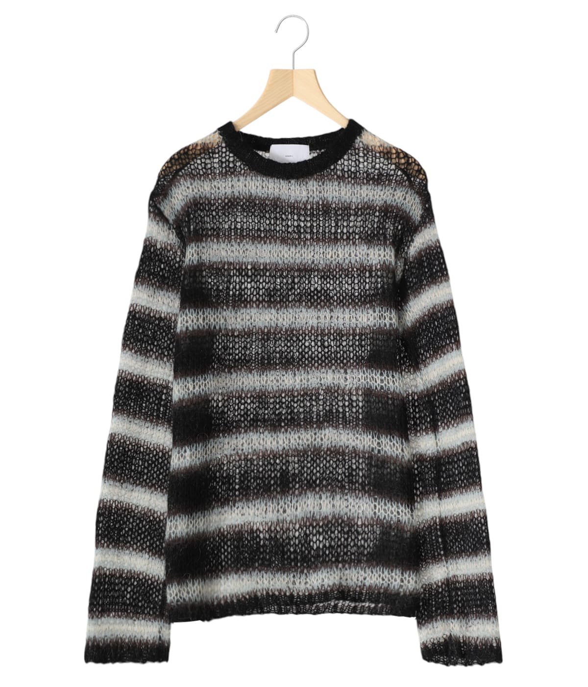 MOHAIR STRIPE PULLOVER