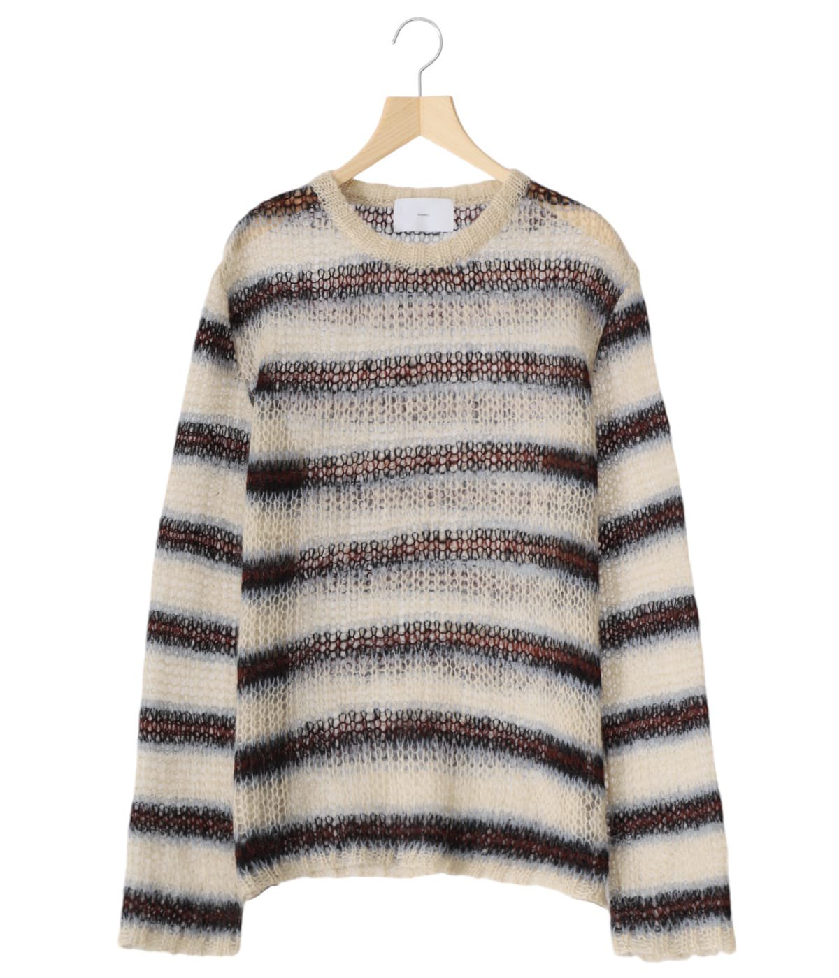 MOHAIR STRIPE PULLOVER