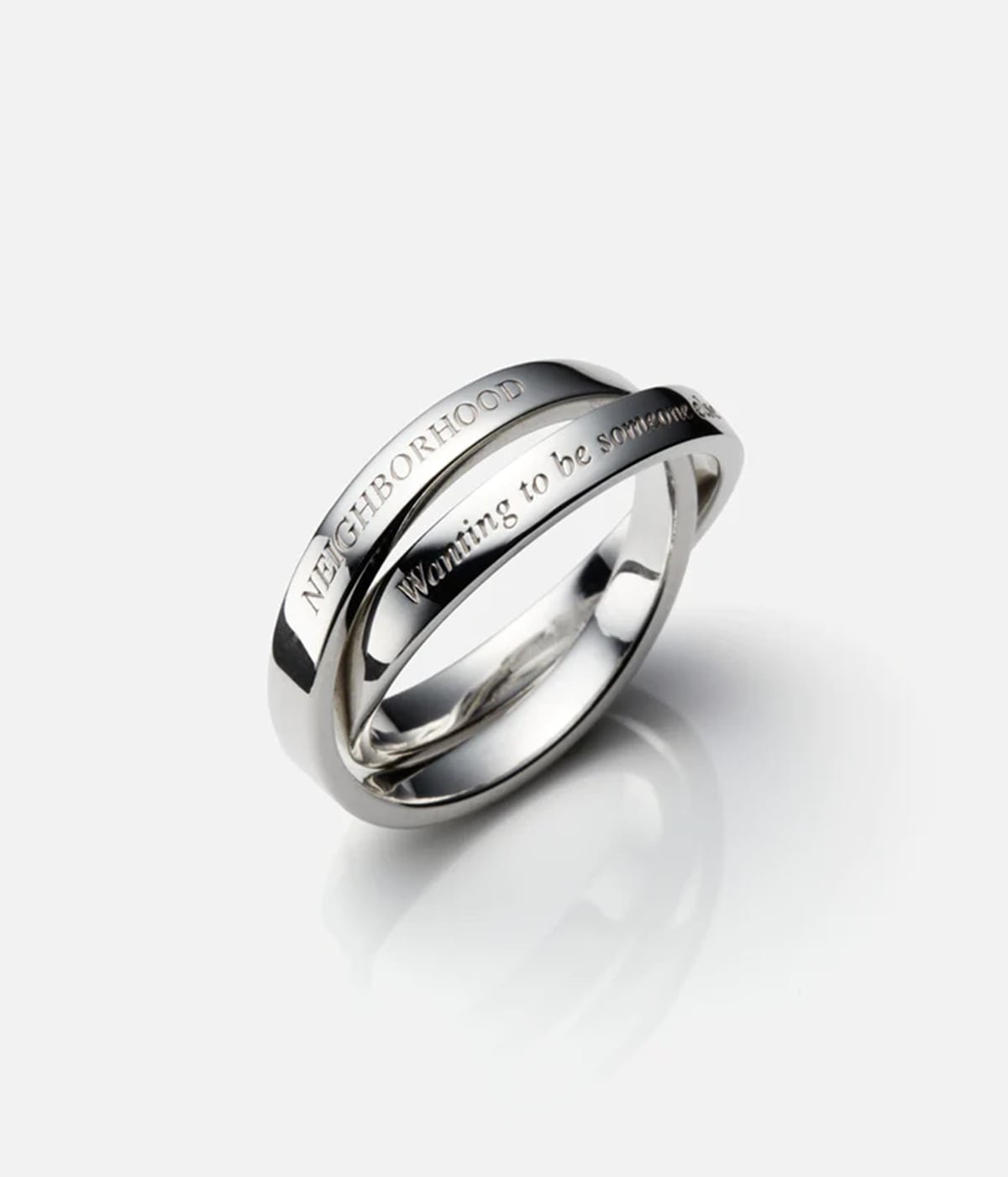 SILVER DOUBLE RING