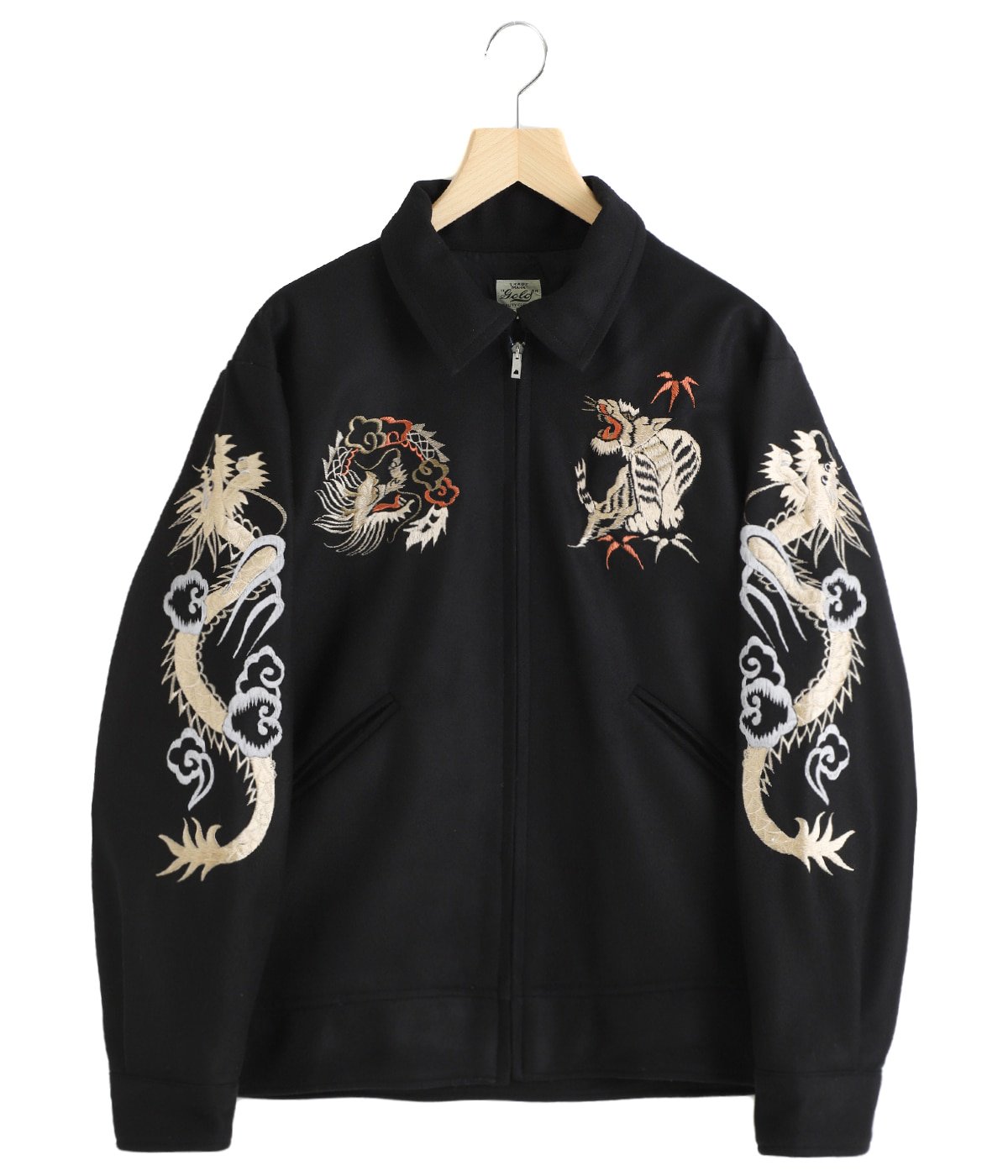 WOOL MELTON SOUVENIR JACKET “TIGER HEAD“ | GOLD(ゴールド) / アウター ミリタリージャケット  スカジャン (メンズ)の通販 - ARKnets 公式通販