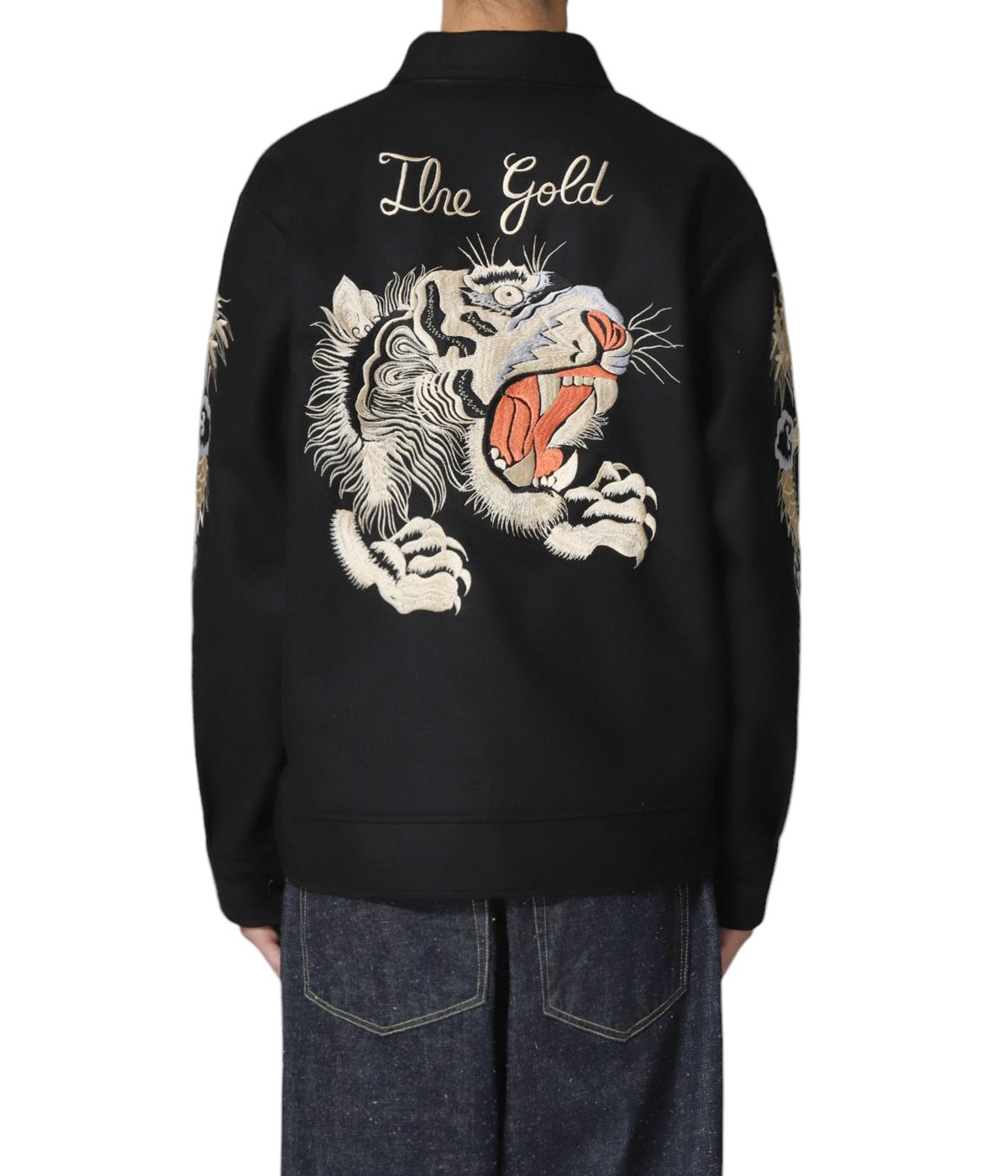 WOOL MELTON SOUVENIR JACKET “TIGER HEAD“ | GOLD(ゴールド) / アウター ミリタリージャケット  スカジャン (メンズ)の通販 - ARKnets 公式通販