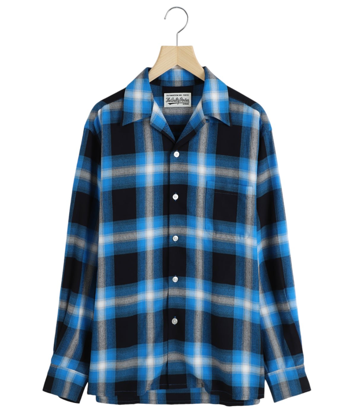 OMBRE CHECK OPEN COLLAR SHIRT L/S ( TYPE-1 ) | WACKO MARIA(ワコマリア) / トップス  長袖シャツ (メンズ)の通販 - ARKnets 公式通販