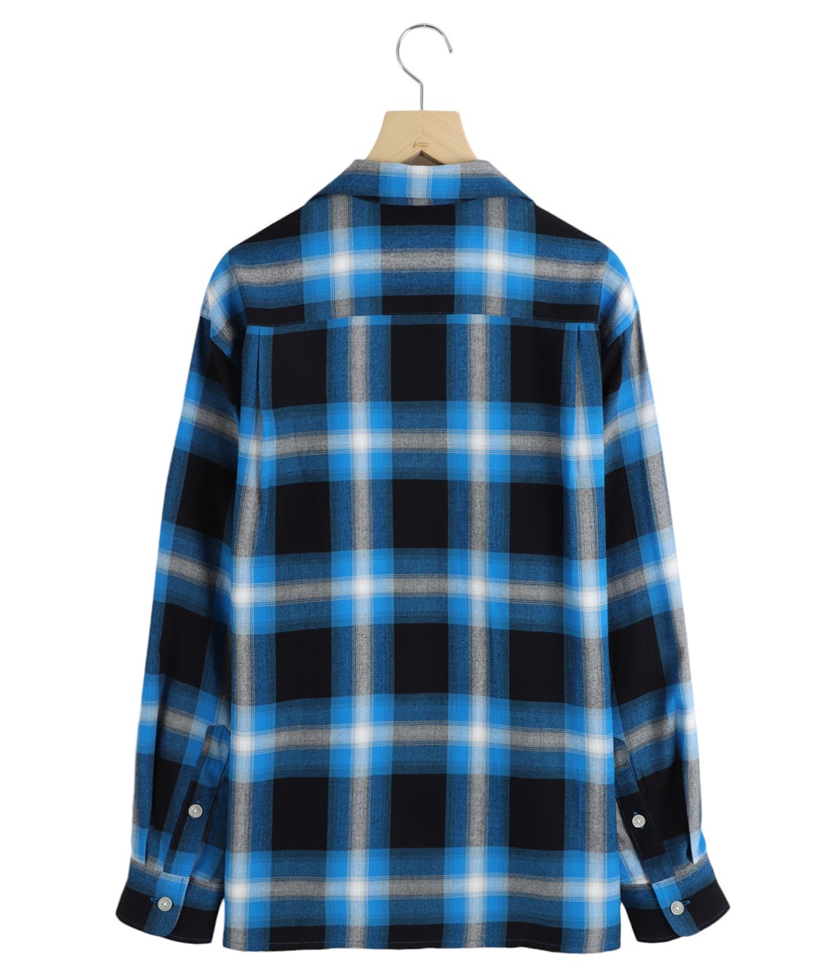 OMBRE CHECK OPEN COLLAR SHIRT L/S ( TYPE-1 ) | WACKO MARIA(ワコマリア) / トップス  長袖シャツ (メンズ)の通販 - ARKnets 公式通販