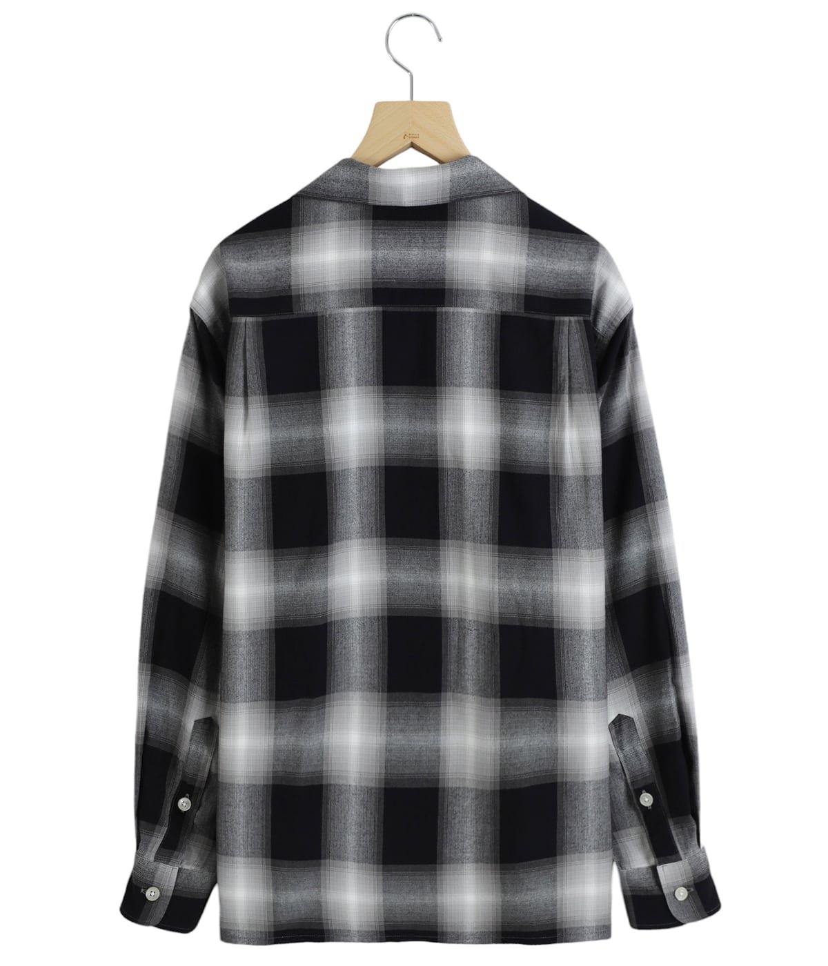 OMBRE CHECK OPEN COLLAR SHIRT L/S ( TYPE-1 ) | WACKO MARIA(ワコマリア) / トップス  長袖シャツ (メンズ)の通販 - ARKnets 公式通販