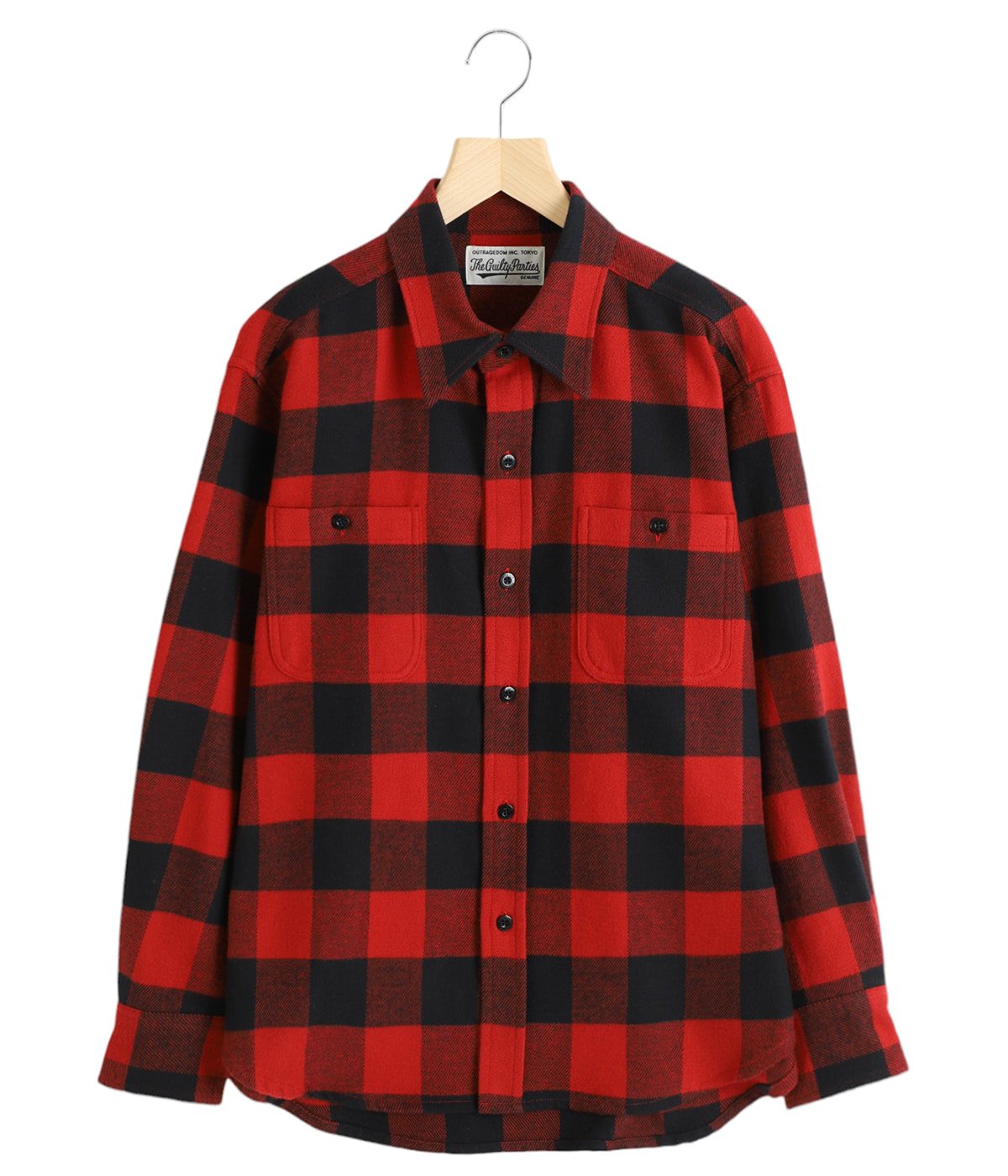 FLANNEL REGULAR COLLAR SHIRT | WACKO MARIA(ワコマリア) / トップス 長袖シャツ (メンズ)の通販 -  ARKnets 公式通販