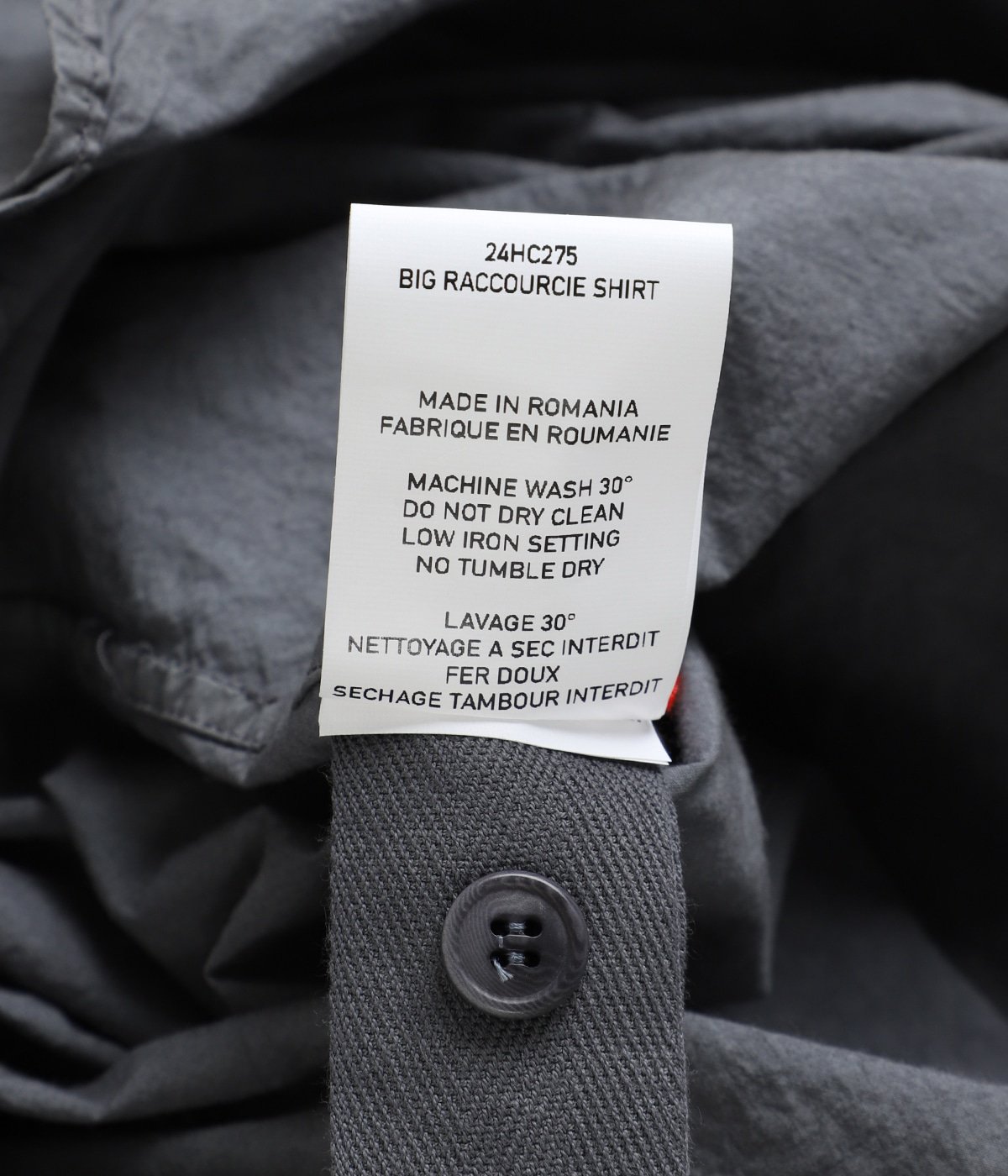 BIG RACCOURCIE SHIRT | CASEY CASEY(ケイシー ケイシー BIG RACCOURCIE SHIRT | CASEY CASEY(ケイシー ケイシー