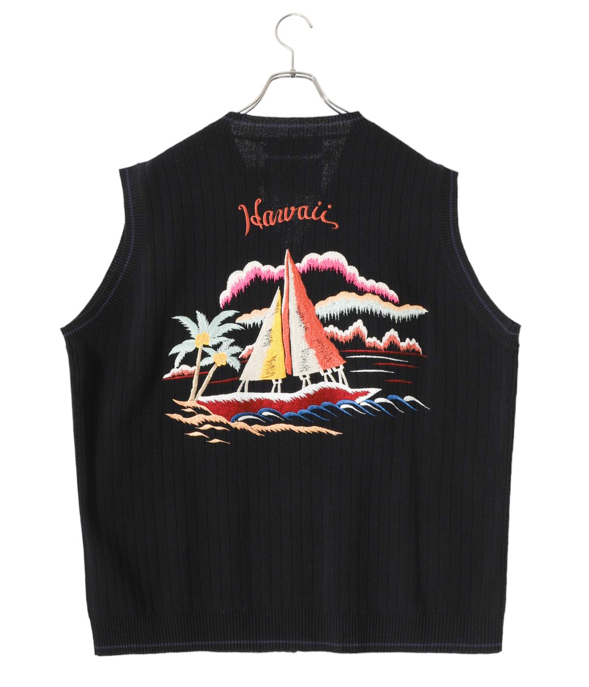 Hawaii“ Zip Up Knit Vest | DAIRIKU(ダイリク) / トップス ベスト 