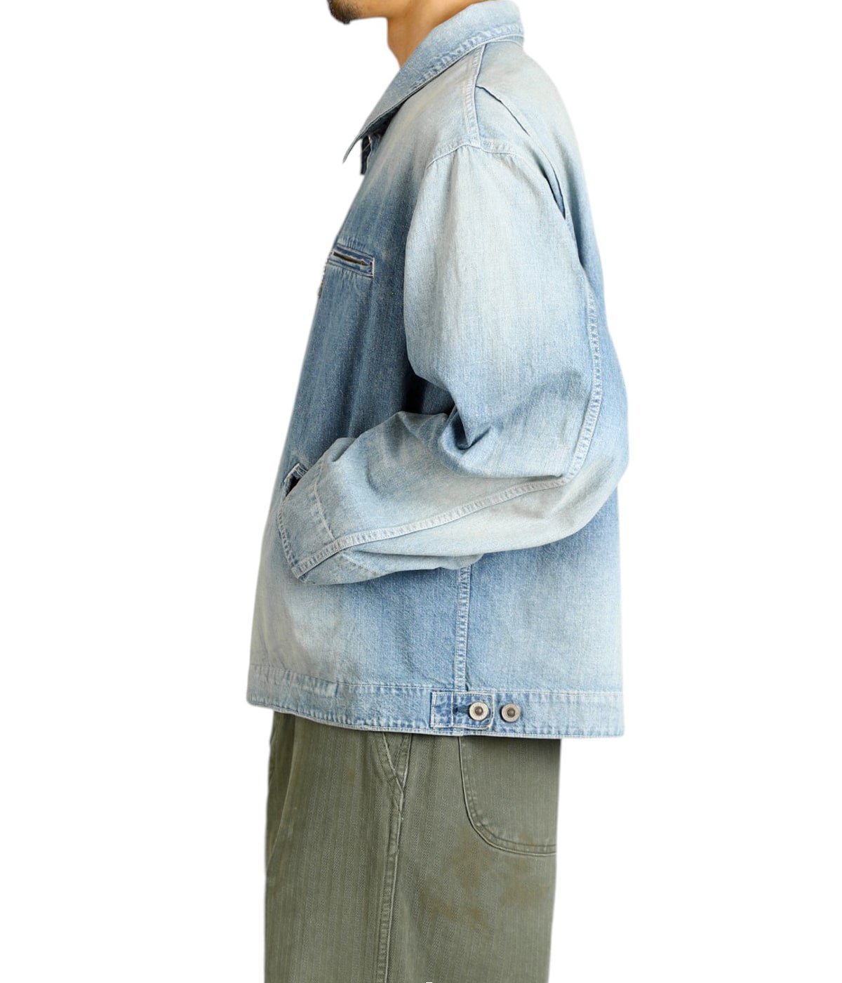 サイズ2 ヘリル ネップデニム ジャケット 見ての通り、とても表情が素晴らしいヘリルのネップデニム