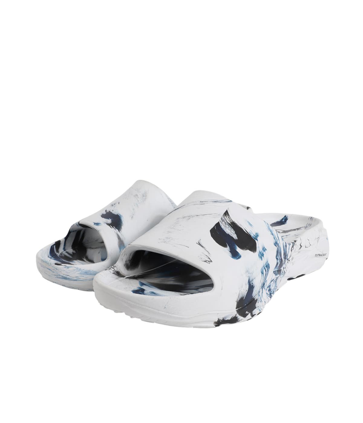 予約】ULTRA SPORTY SLIDE MARBLE MEN - WHT+BLUE BLK
