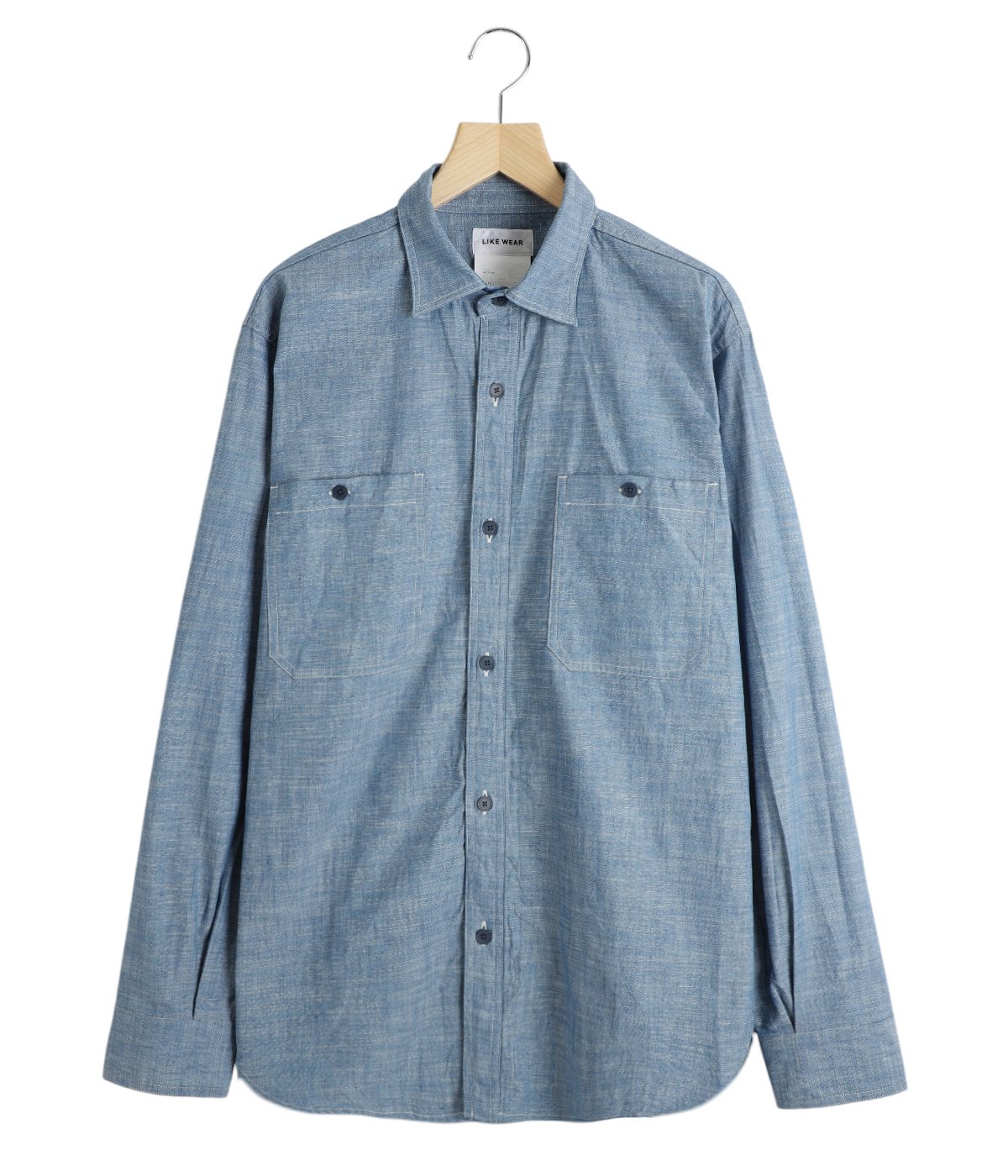 YAECA YAEKA BUTTON DWON SHIRT LONG SLEEVE DENIM B.D 13109