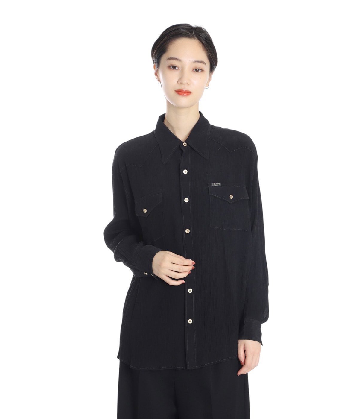 レディース】COLOR STICHING SHIRT | PHOTOCOPIEU(フォトコピュー