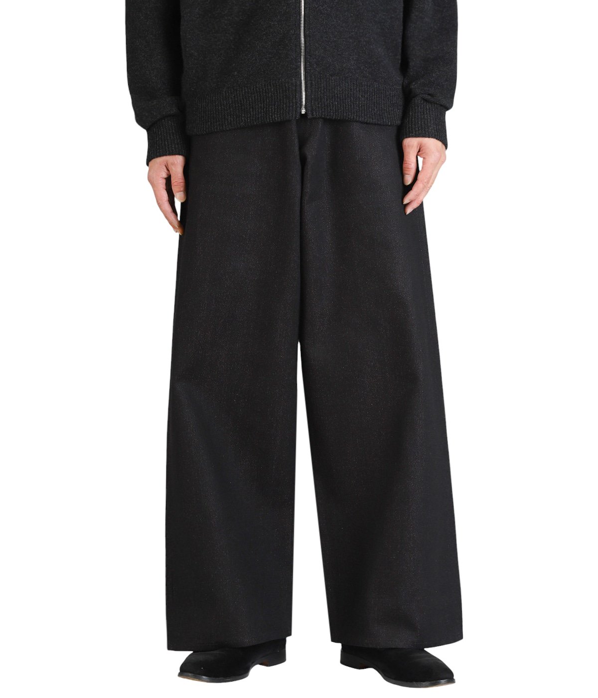 TWISTED HEATHER DENIM PANTS WIDE CUT | SUGARHILL(シュガーヒル