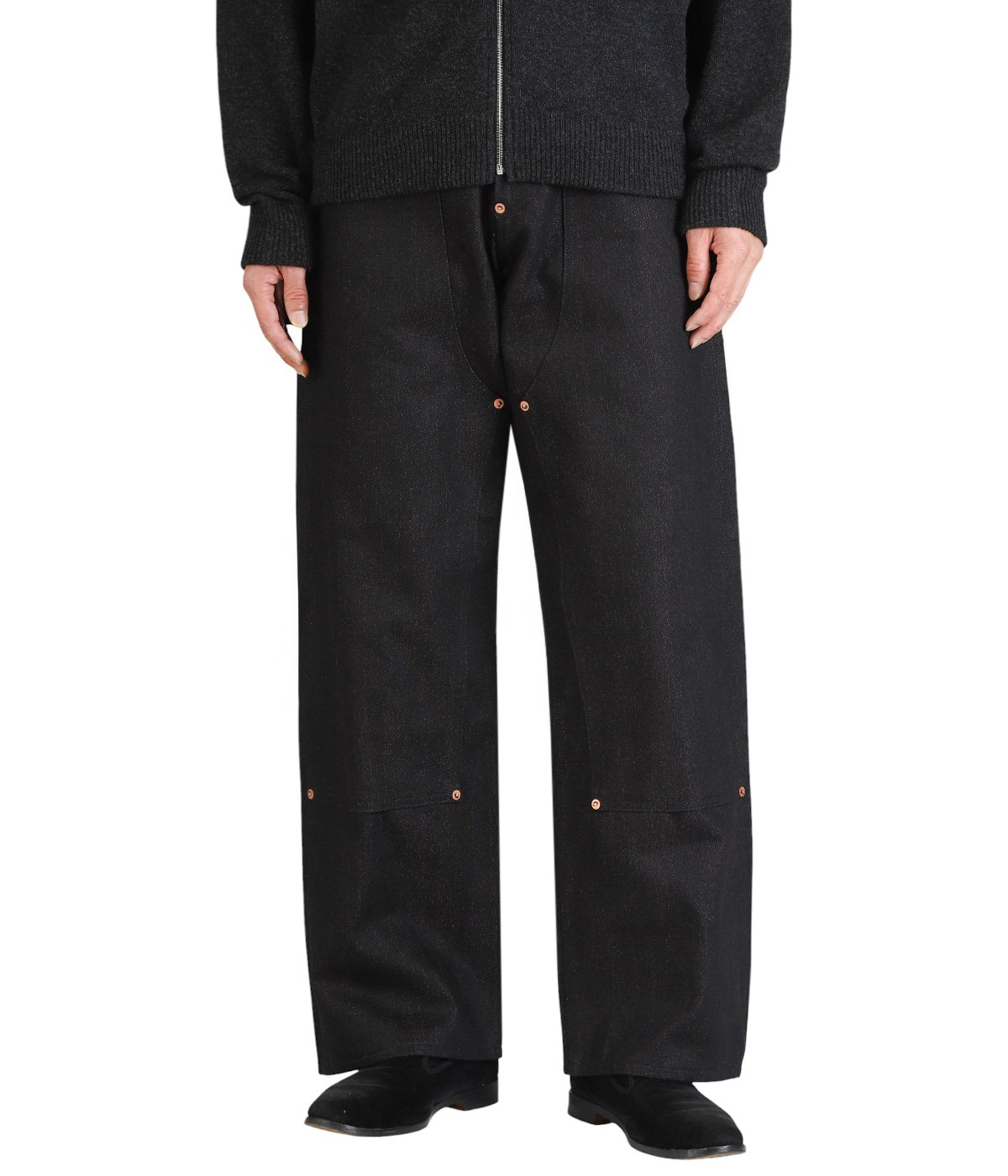 TWISTED HEATHER DENIM PANTS DOUBLE KNEE | SUGARHILL(シュガーヒル