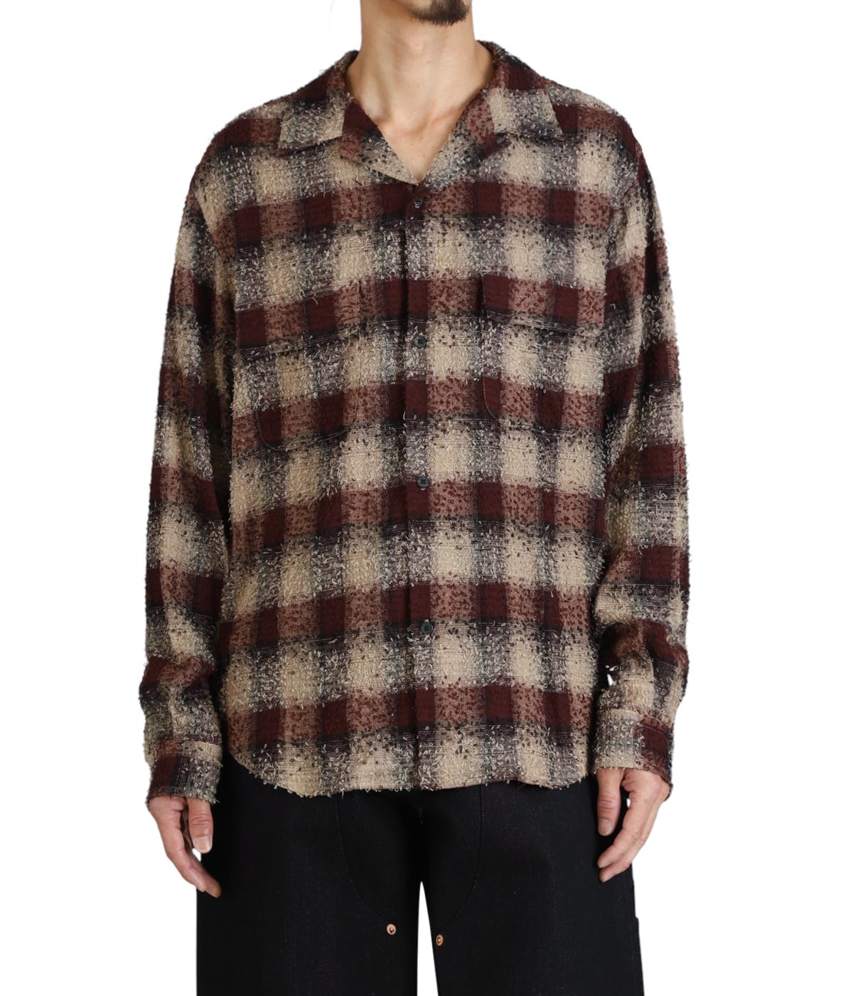 シュガーヒル HAIRLY PLAID OPEN COLLOR SHIRTS HAIRLY PLAID OPEN COLLOR SHIRTS | SUGARHILL(シュガーヒル