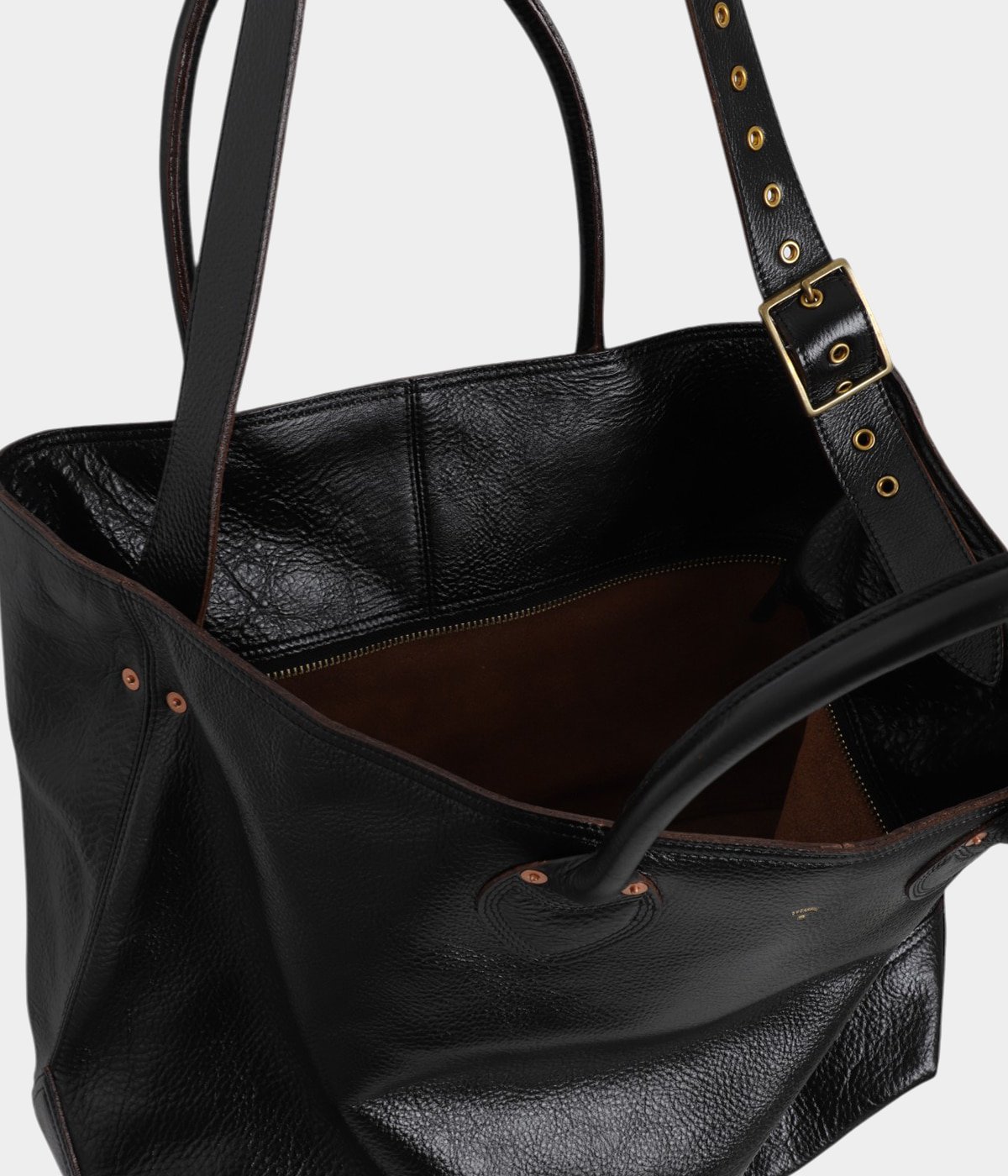 【美品•現行✨】ダンヒル トラベラー オールレザー トートバッグ 大容量 黒 101797573-_1.jpg