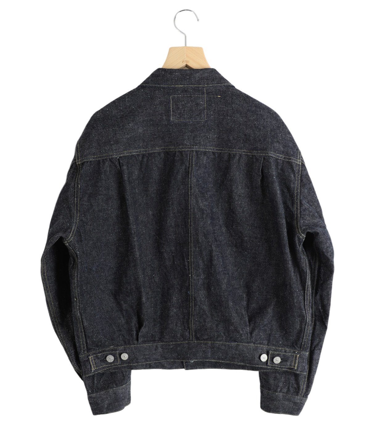 RECYCLED WASTE SUVIN COTTON YARN 14oz DENIM JACKET | GOLD RECYCLED WASTE SUVIN COTTON YARN 14oz DENIM JACKET | GOLD