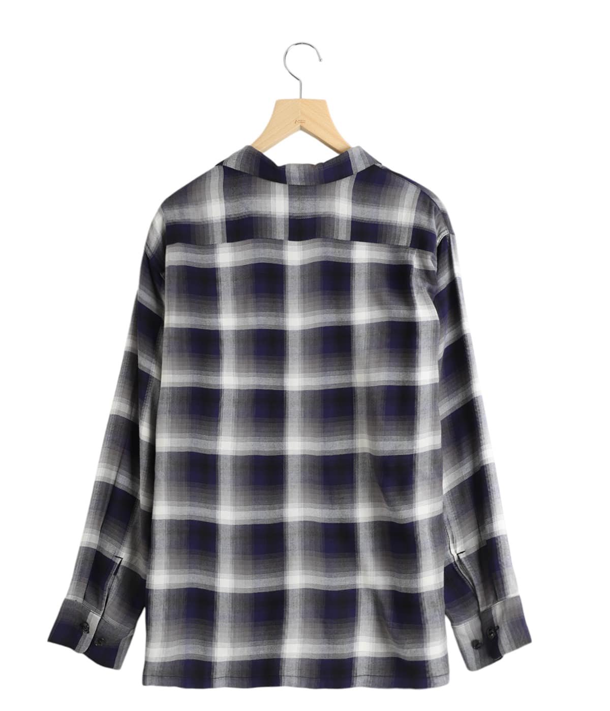 RAYON CHECK L/S OPEN SHIRT | GOLD(ゴールド) / トップス 長袖