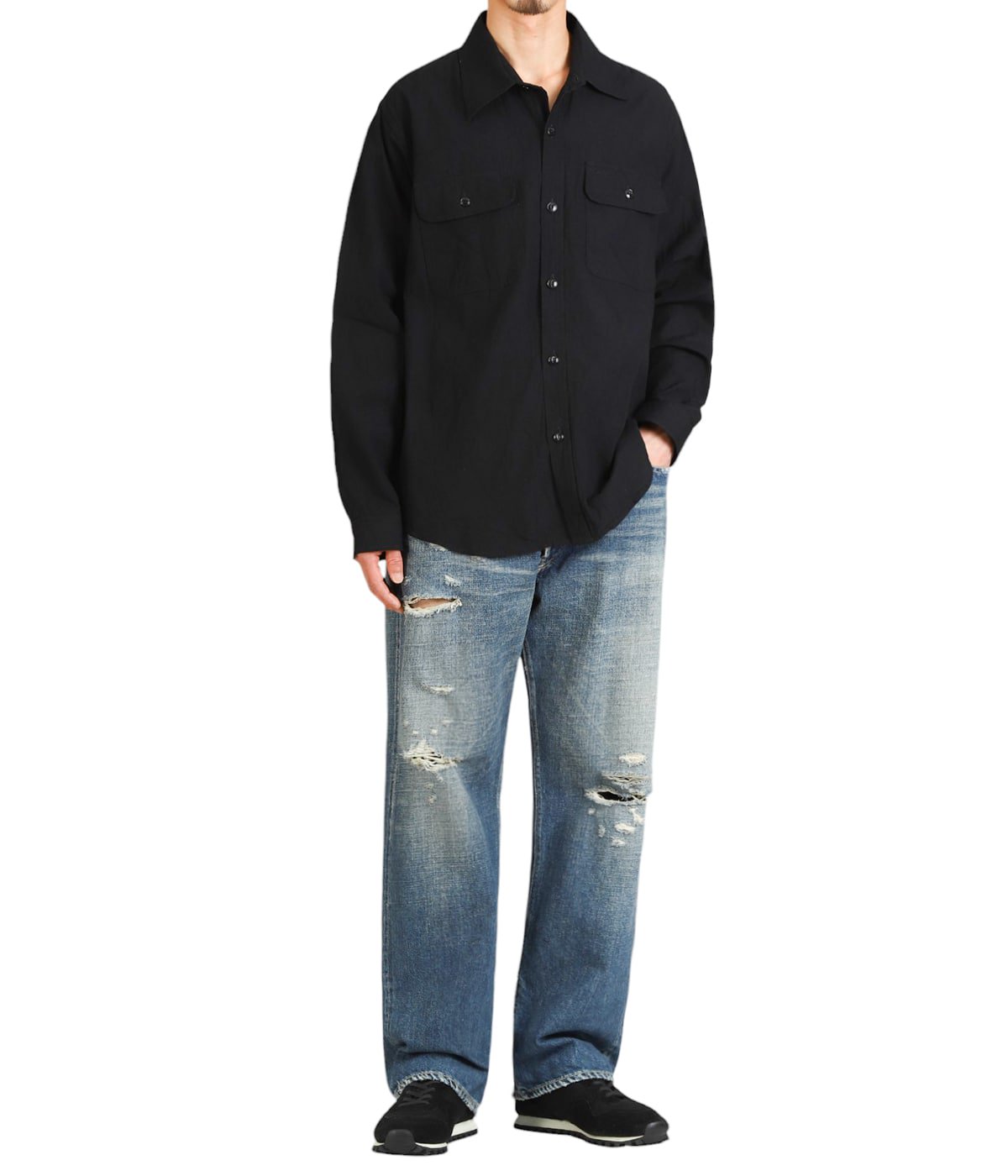 model(175cm / 60kg)B85 W75 H92 着用サイズ：M