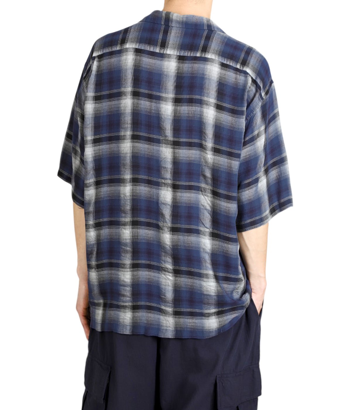 トップス GOLD RAYON OMBRE CHECK OPEN SHIRT S GL29140 / RAYON OMBRE CHECK OPEN SHIRT – gold