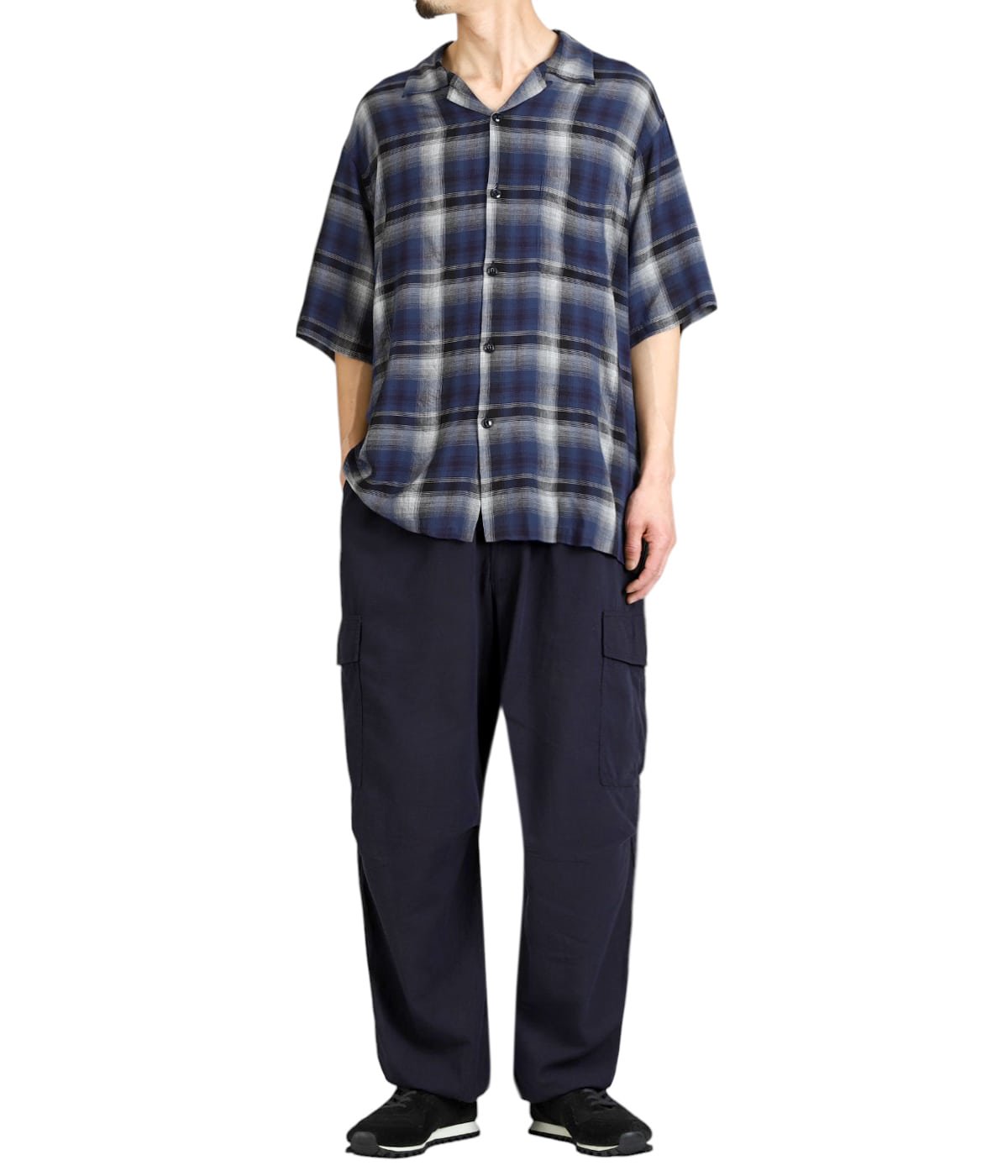 RAYON CHECK S/S OPEN SHIRT | GOLD(ゴールド) / トップス 半袖
