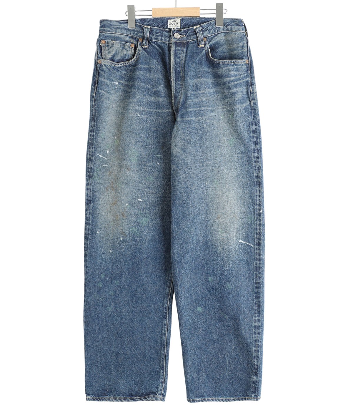 Washed denim super wide pants デニムパンツ