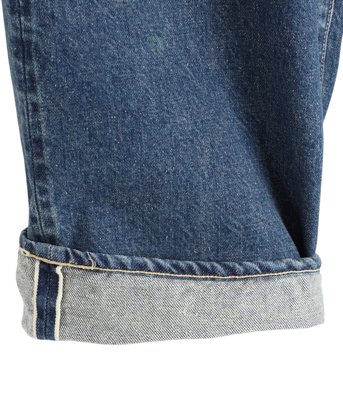 RECYCLED WASTE SUVIN COTTON YARN 14oz DENIM 5POCKET WIDE PANTS