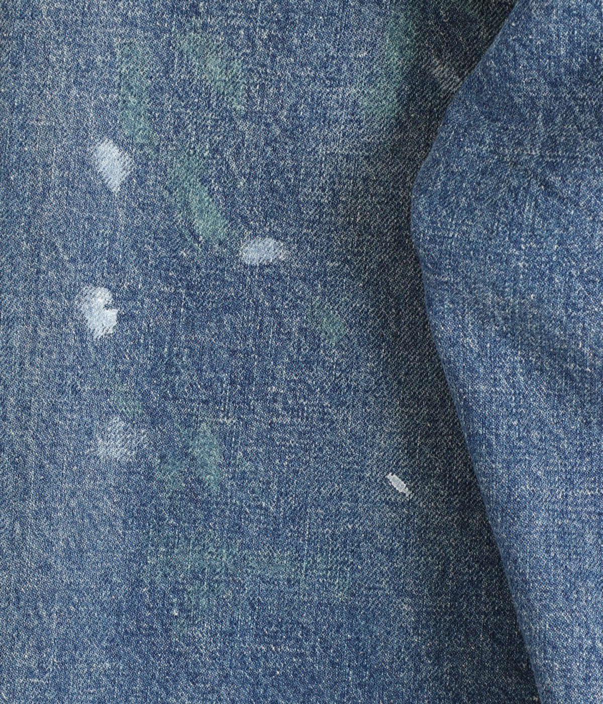 RECYCLED WASTE SUVIN COTTON YARN 14oz DENIM 5POCKET WIDE