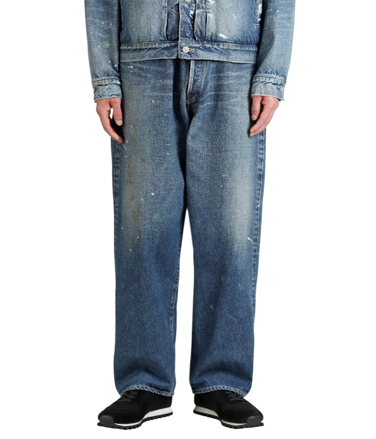 RECYCLED WASTE SUVIN COTTON YARN 14oz DENIM 5POCKET WIDE