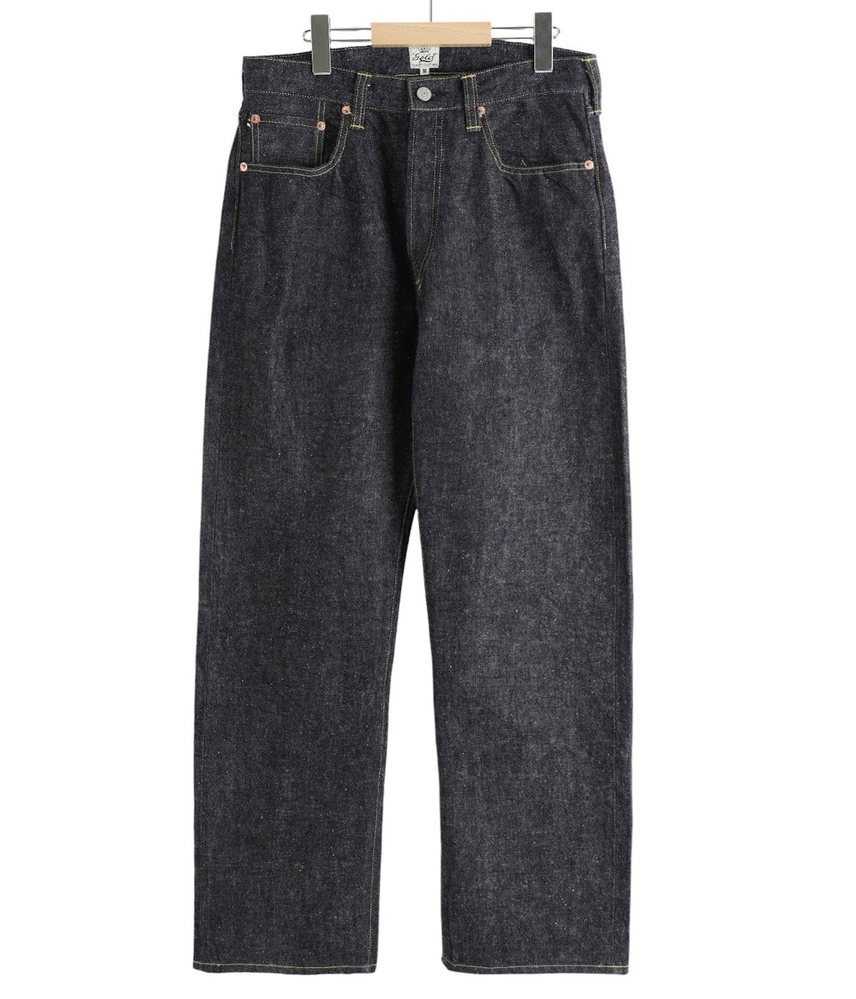 RECYCLED WASTE SUVIN COTTON YARN 14oz DENIM 5POCKET STRAIGHT PANTS