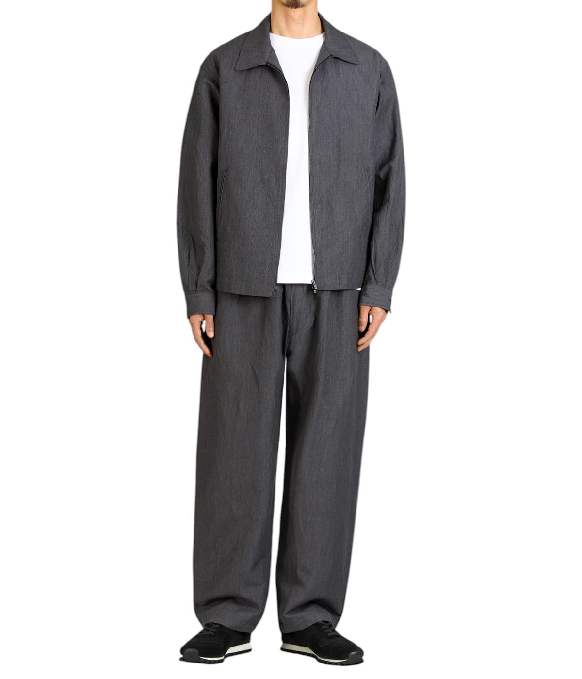 LINEN / WOOL TROPICAL 1TUCK WIDE EASY PANTS | GOLD(ゴールド LINEN / WOOL TROPICAL 1TUCK WIDE EASY PANTS | GOLD(ゴールド
