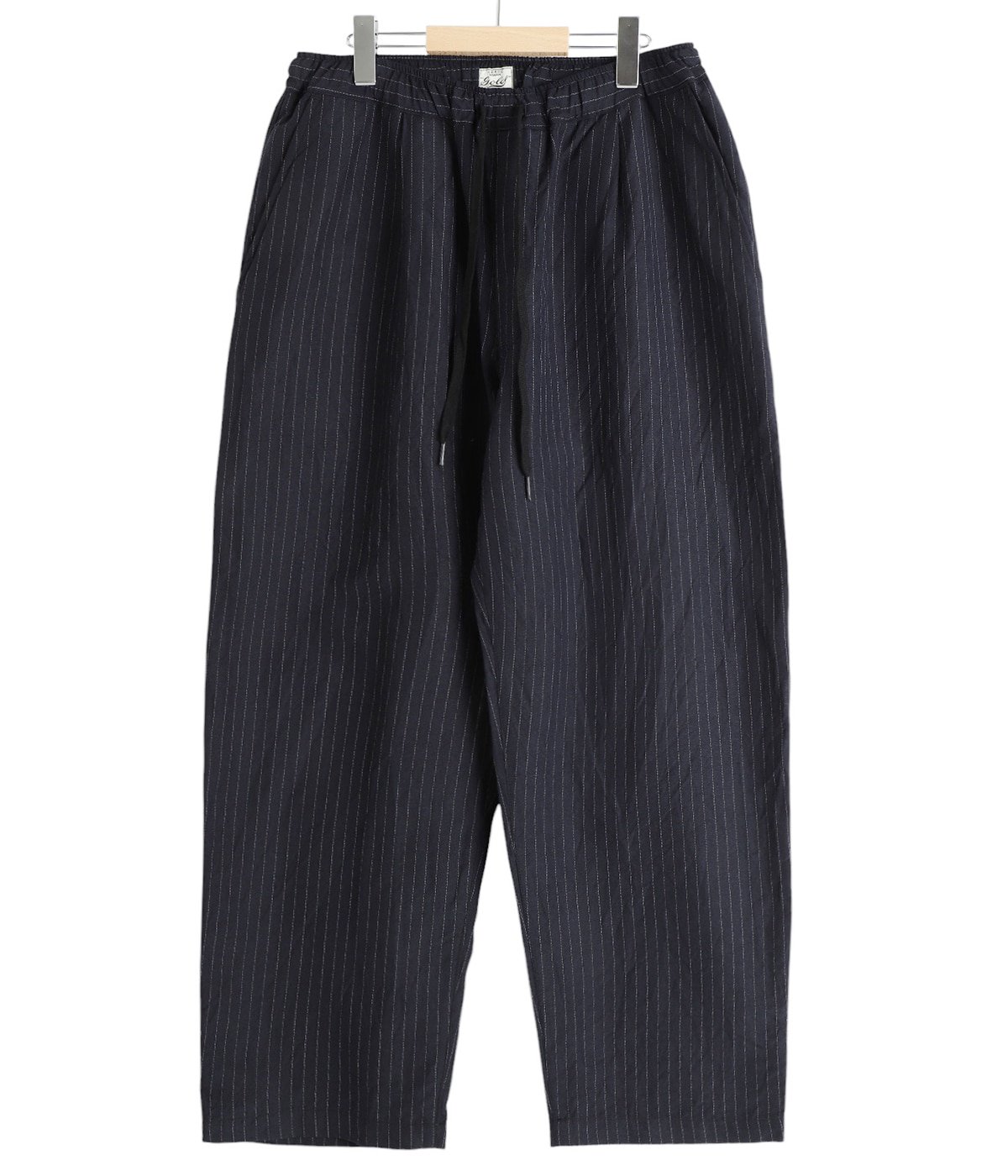 LINEN / WOOL TROPICAL 1TUCK WIDE EASY PANTS | GOLD(ゴールド