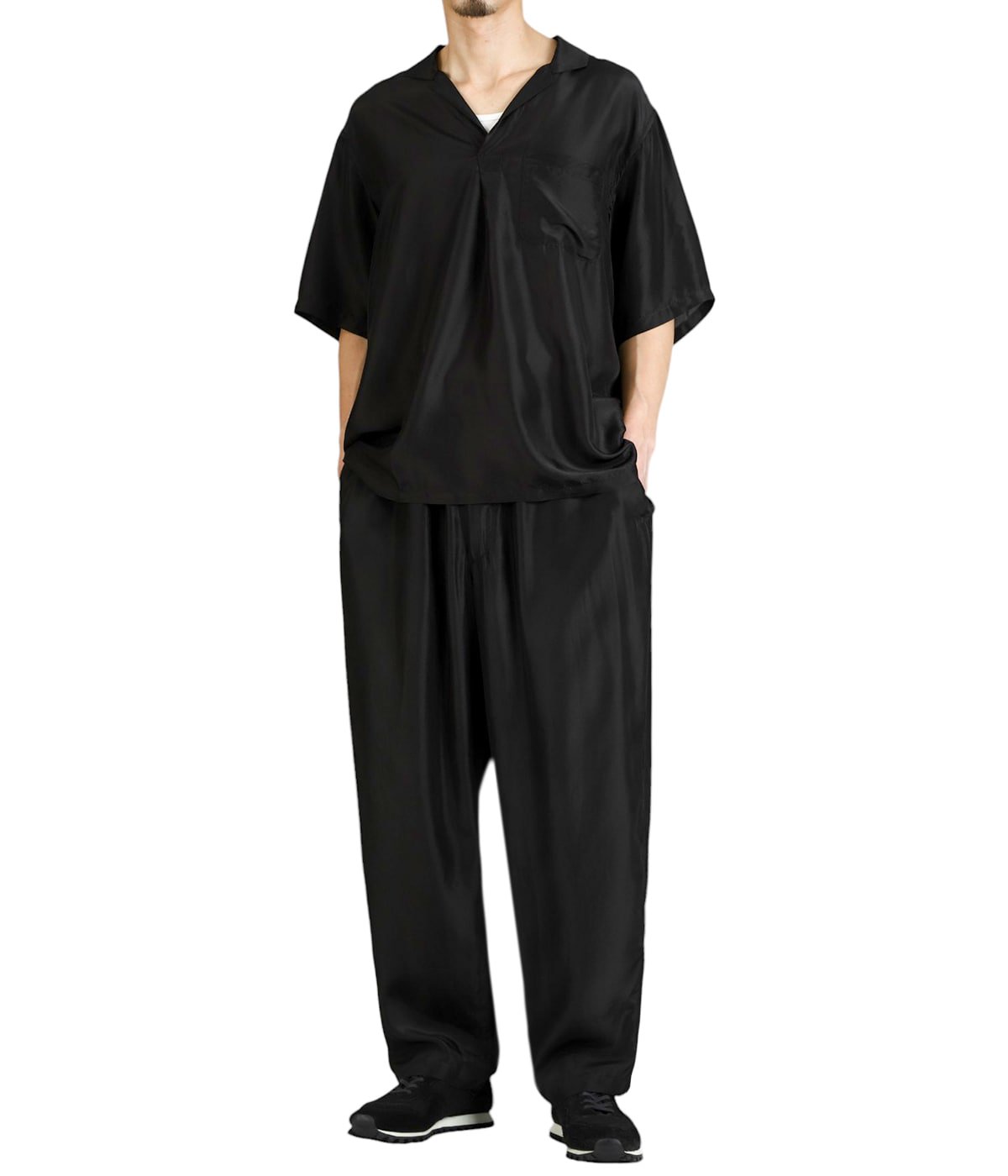 パンツ SILK WOOL PANTS LilySilk Silk Wool Pants for Women Pinstriped High-Rise