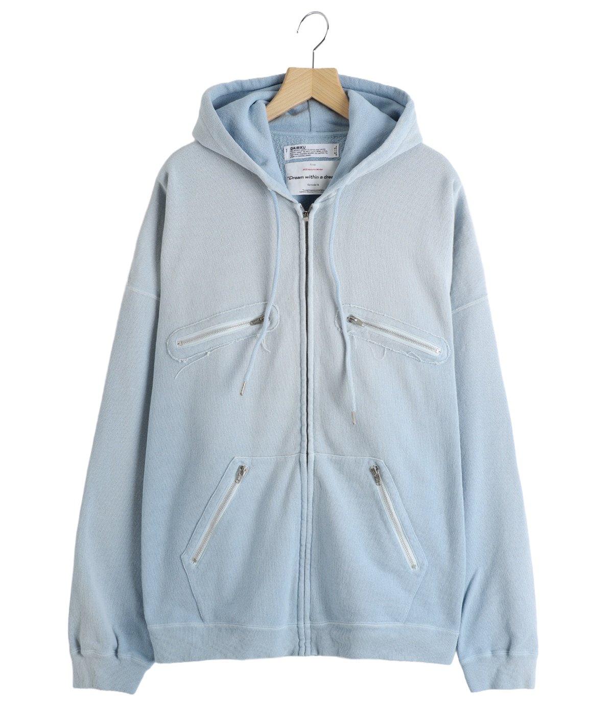DAIRIKU ジップアップフーディ DAIRIKU Water-repellent Zip Up Hoodie